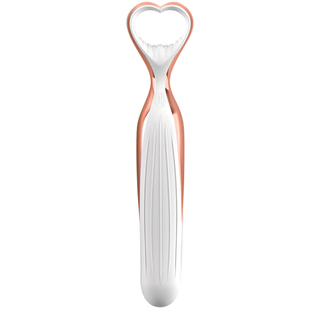 Vibratore ricaricabile in silicone con scatola portaoggetti