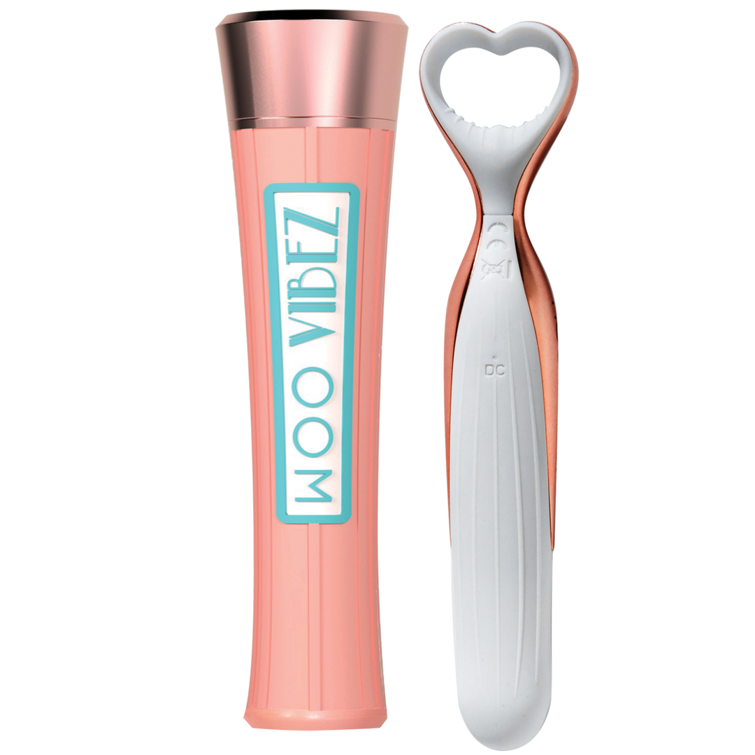 Vibratore ricaricabile in silicone con scatola portaoggetti