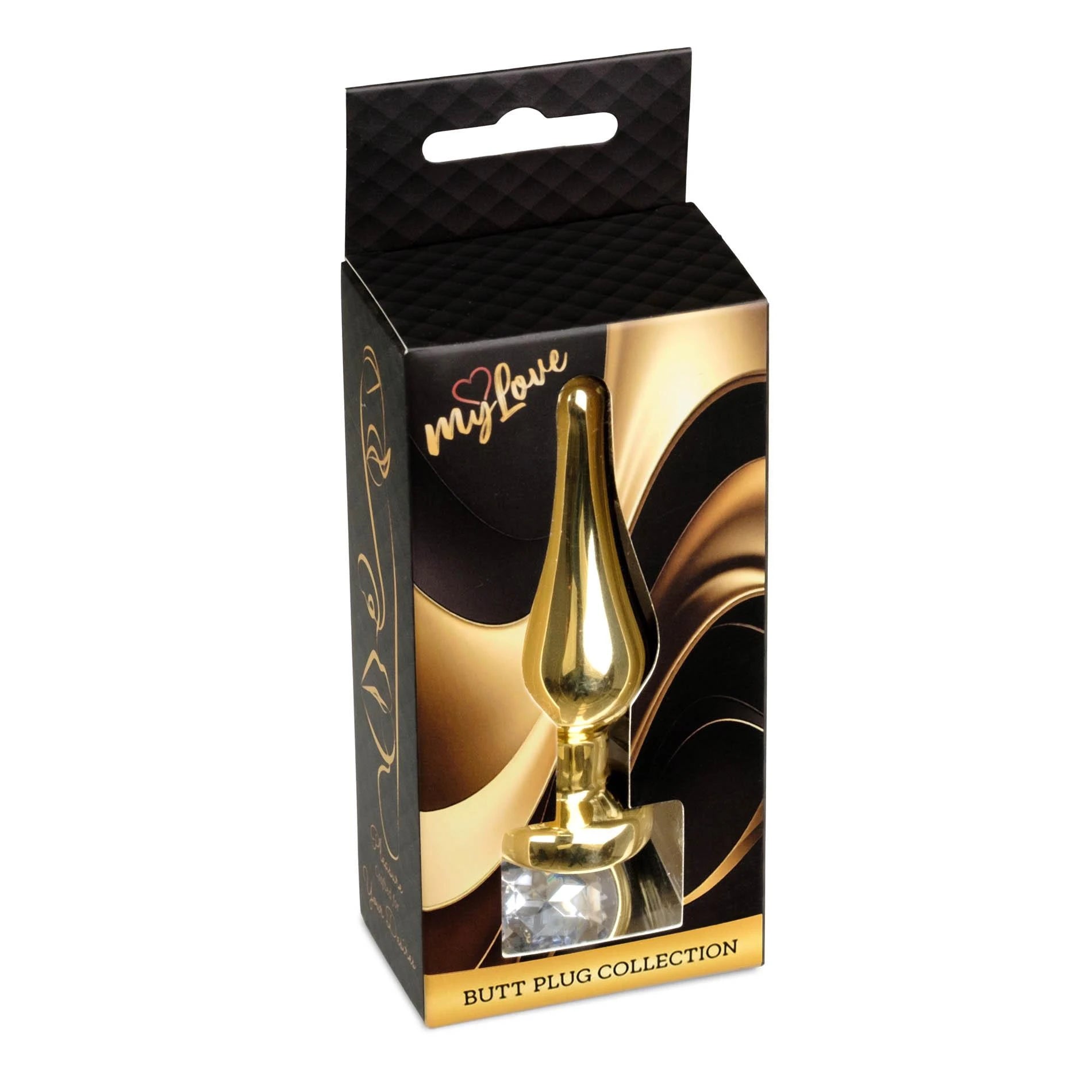 MyLove Toys - Bijoux BUTT PLUG Doré - Transparent