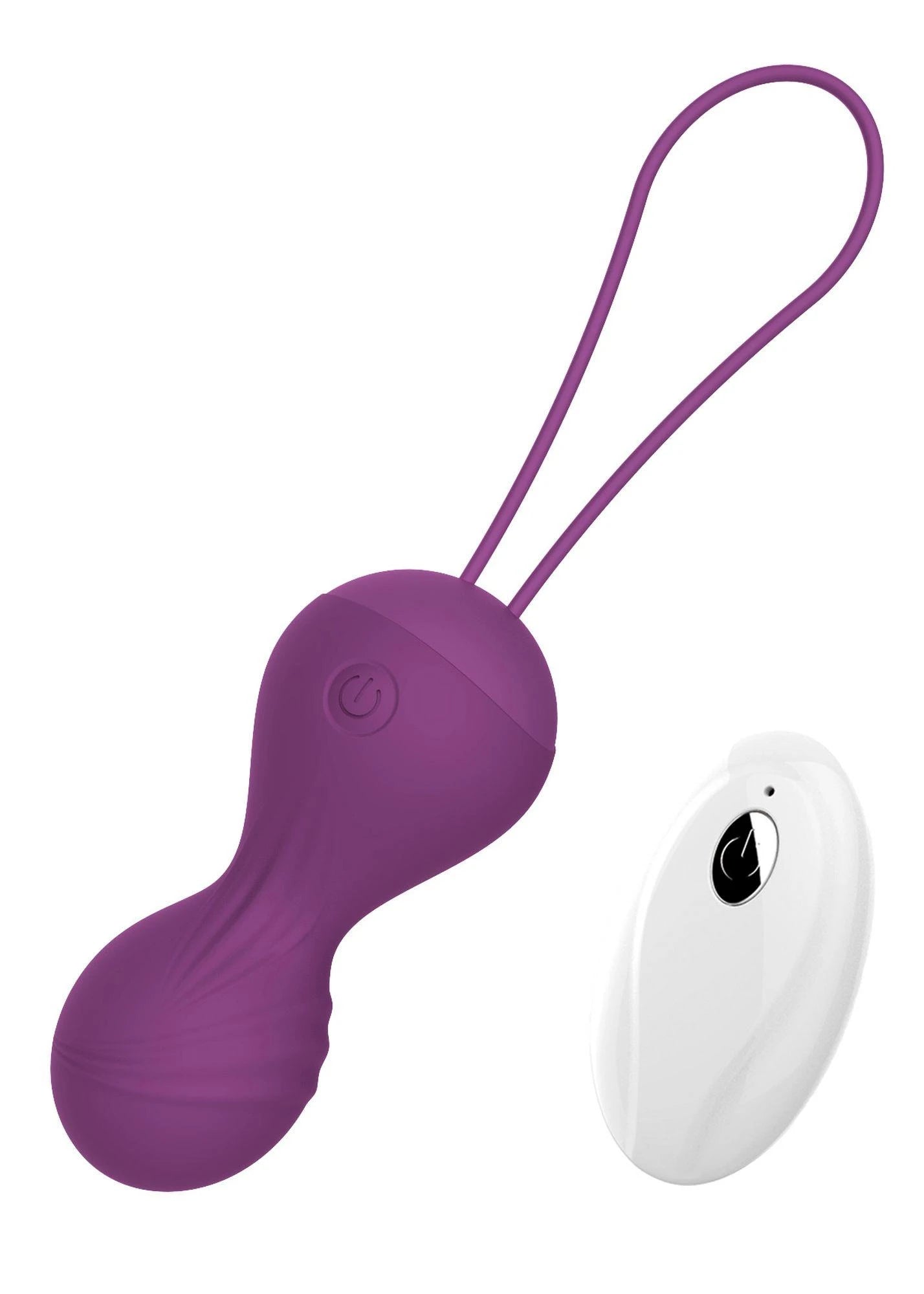 Vibrating Silicone Kegel Balls USB 10 Function / Remote control -Purple