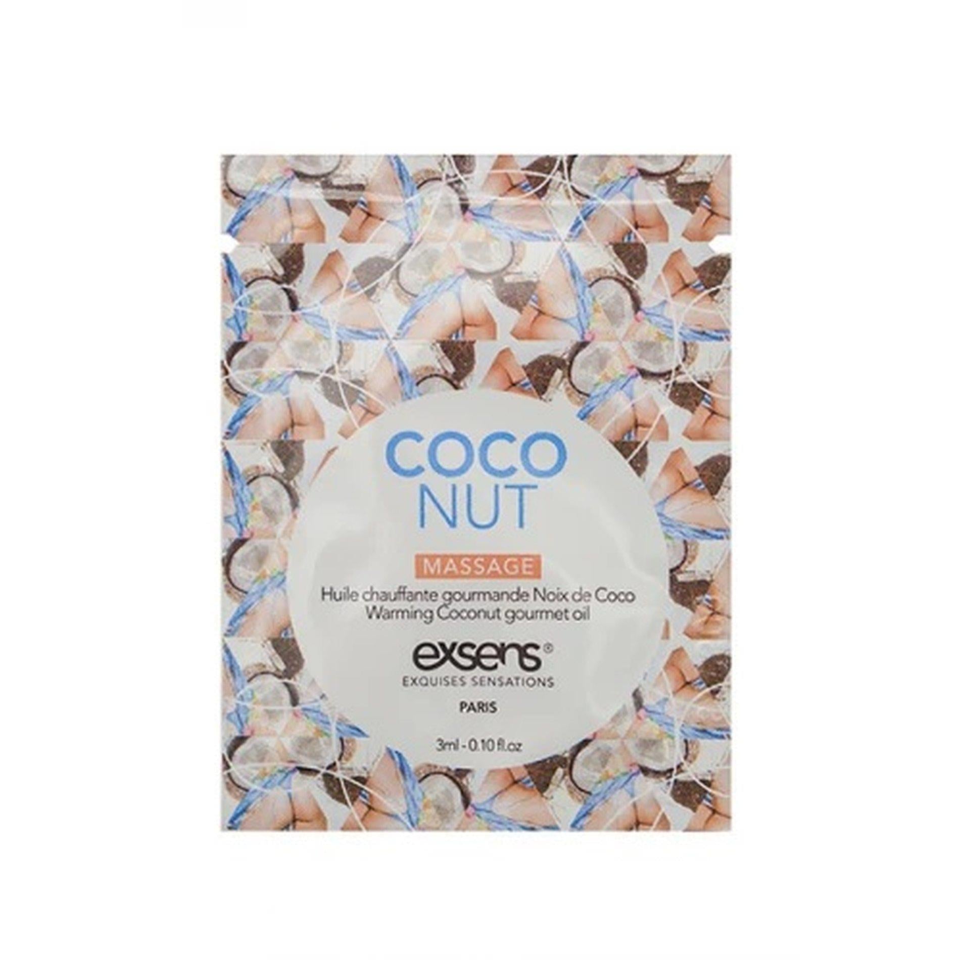 COCONUT SACHET Warming gourmet massage  oil (3 ml x 10 szt.)