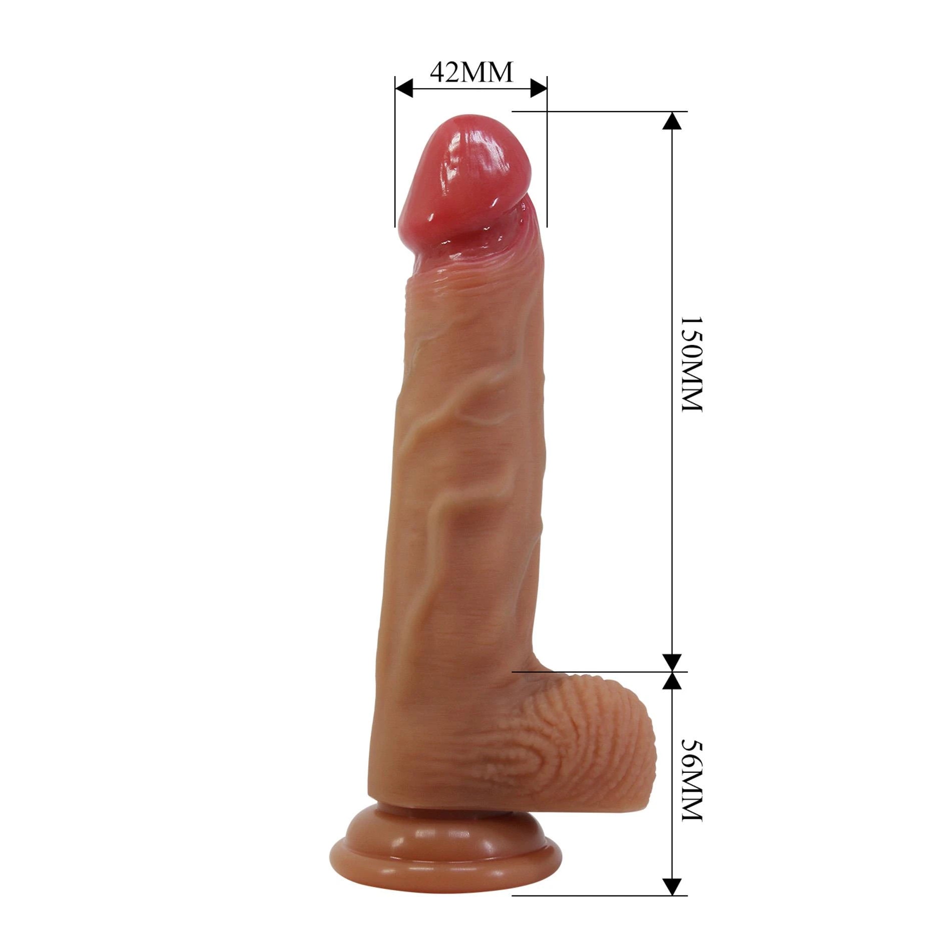Pretty Love Wells 6.3" Godemichet en silicone avec string harnais