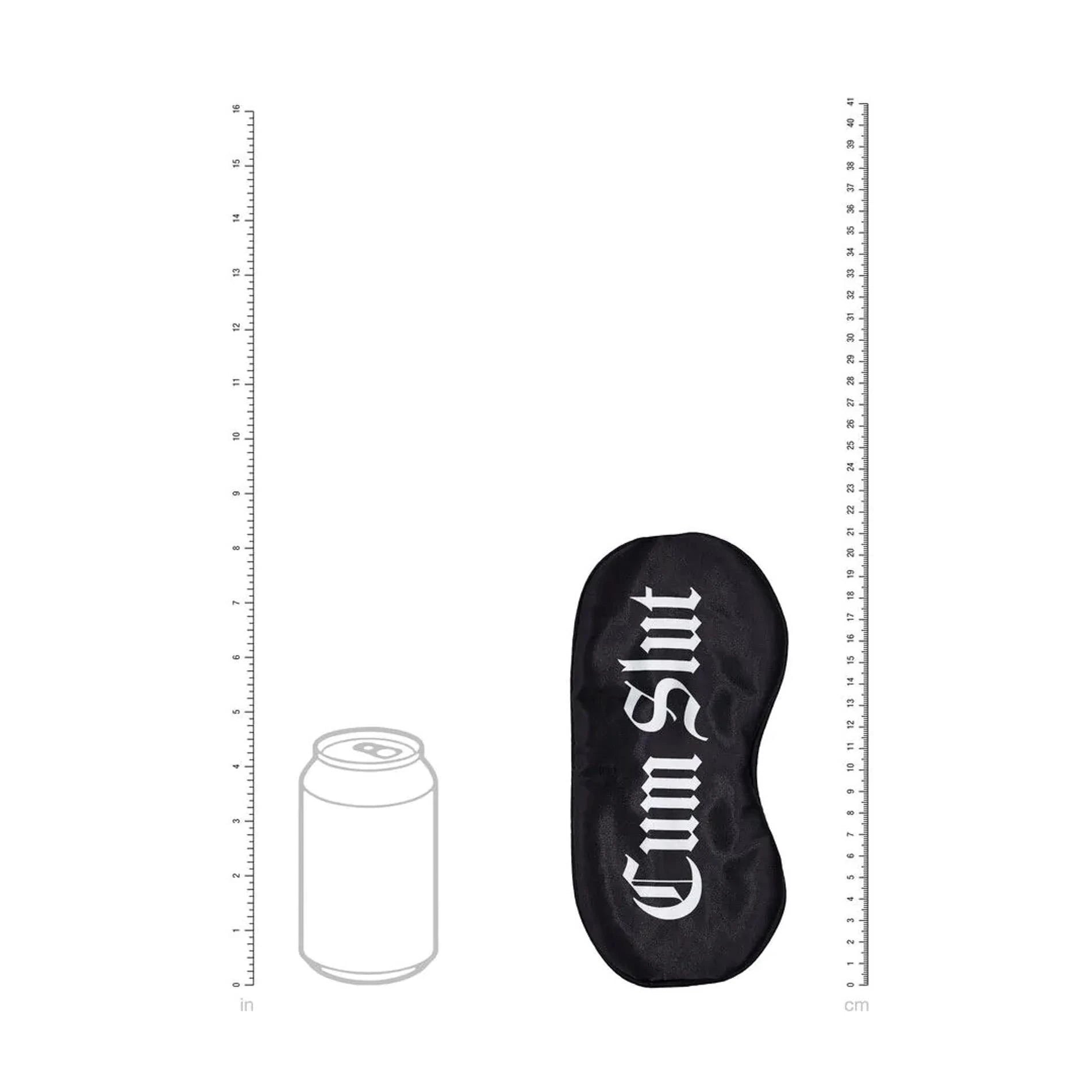 Cum Slut - Masque en satin imprimé