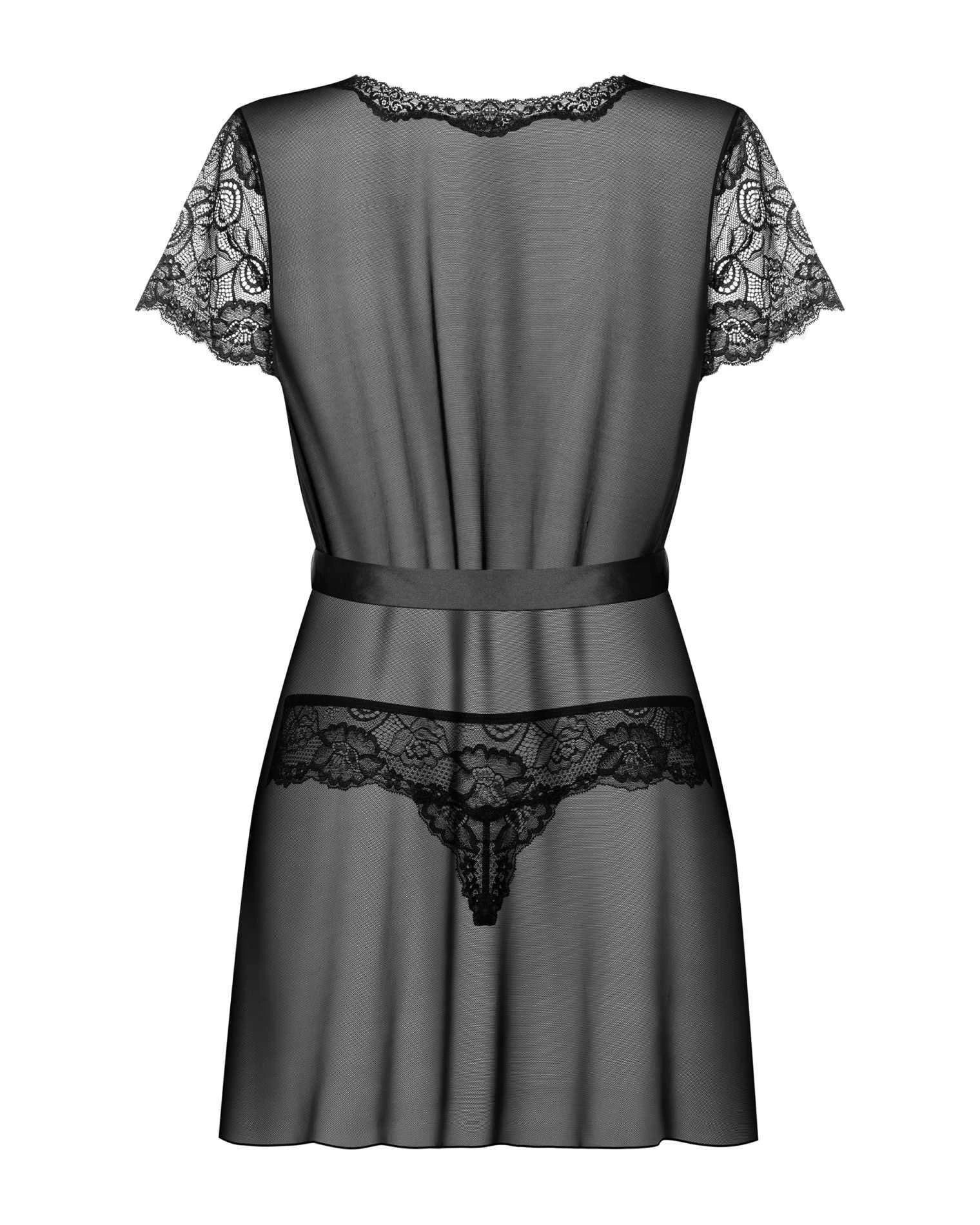 Alluria peignoir and thong S/M