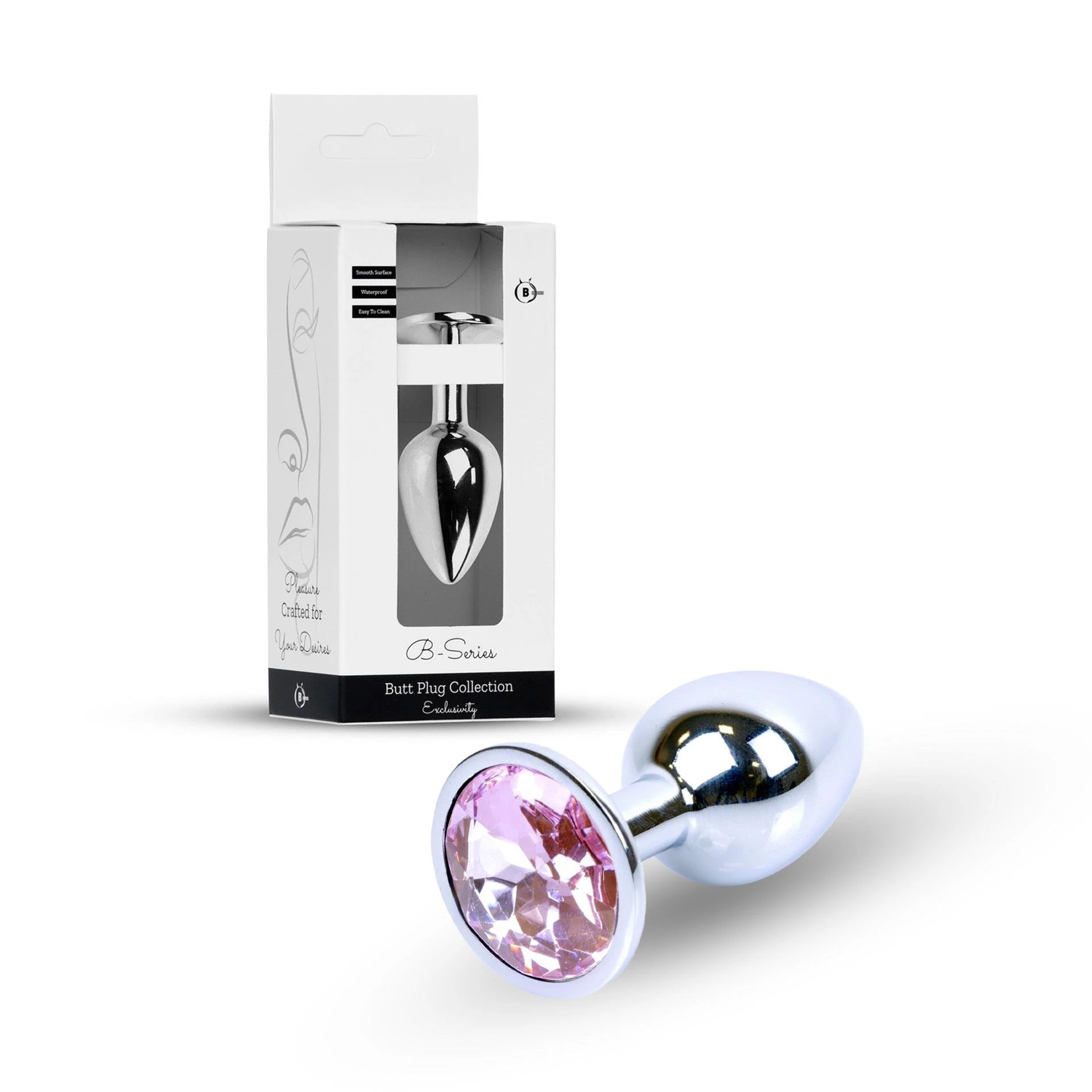 Plug-Bijoux Argent PLUG- Rose