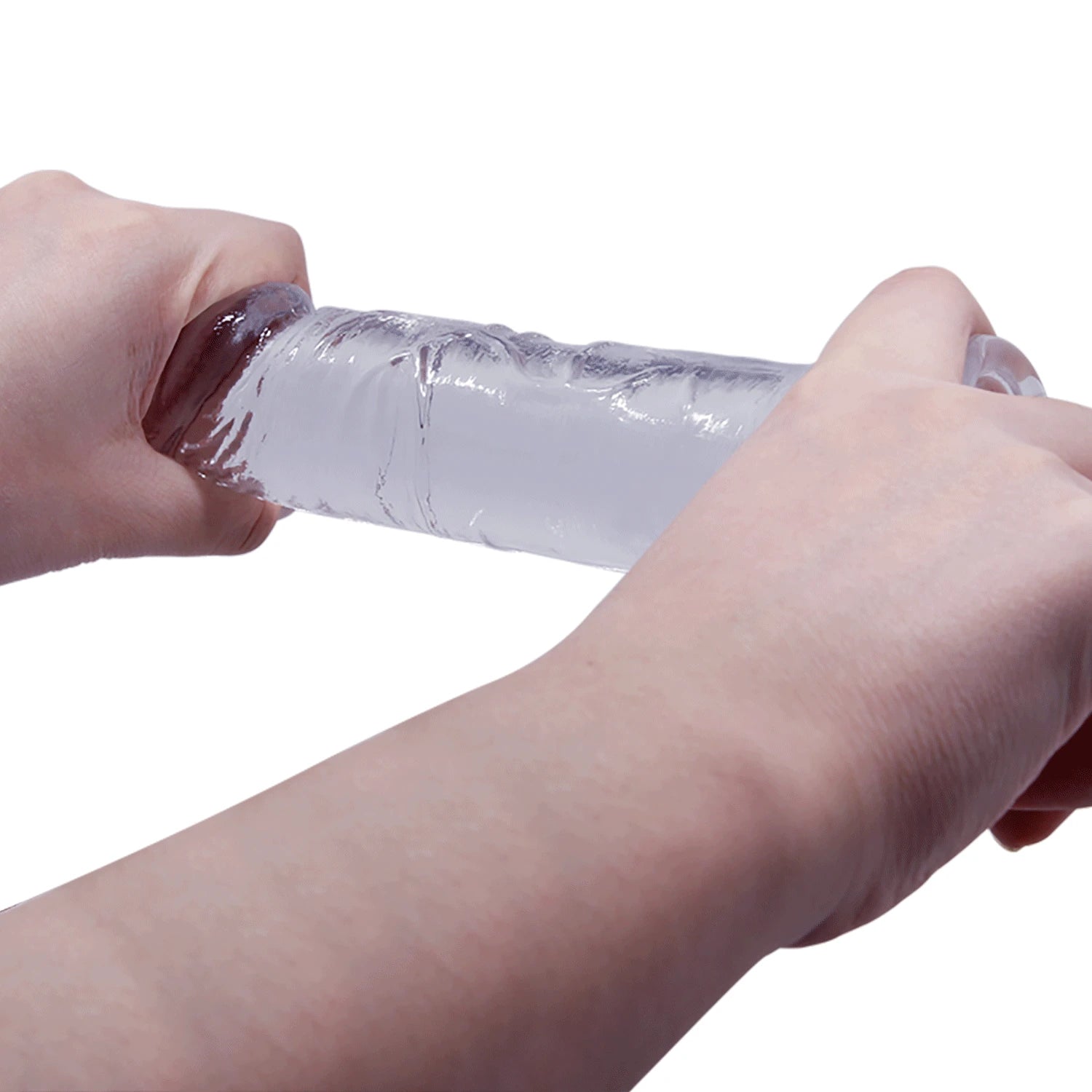 BAILE - DONG Dildo réaliste ( transparent/rose/violet )
