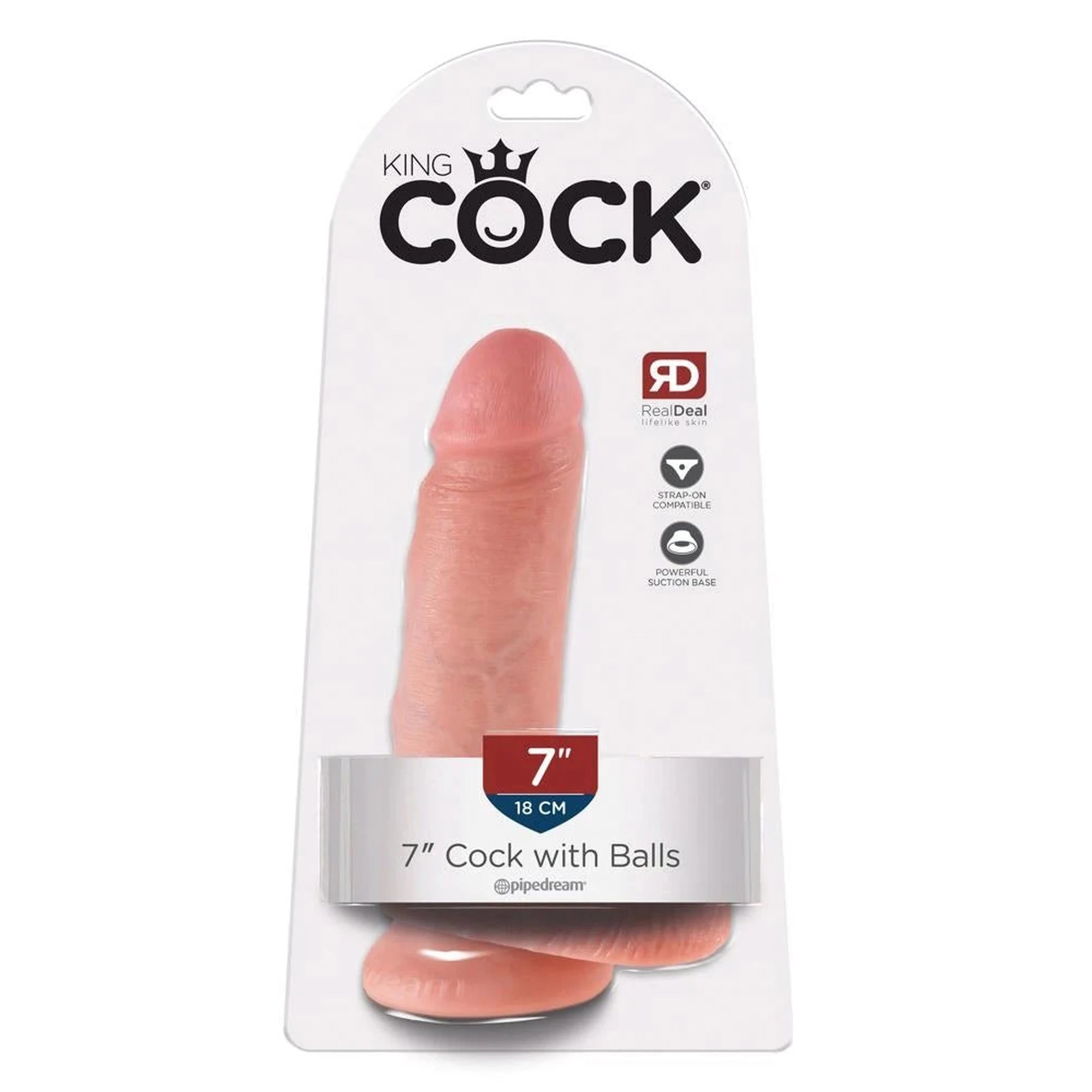 King Cock avec couilles 7 pouces