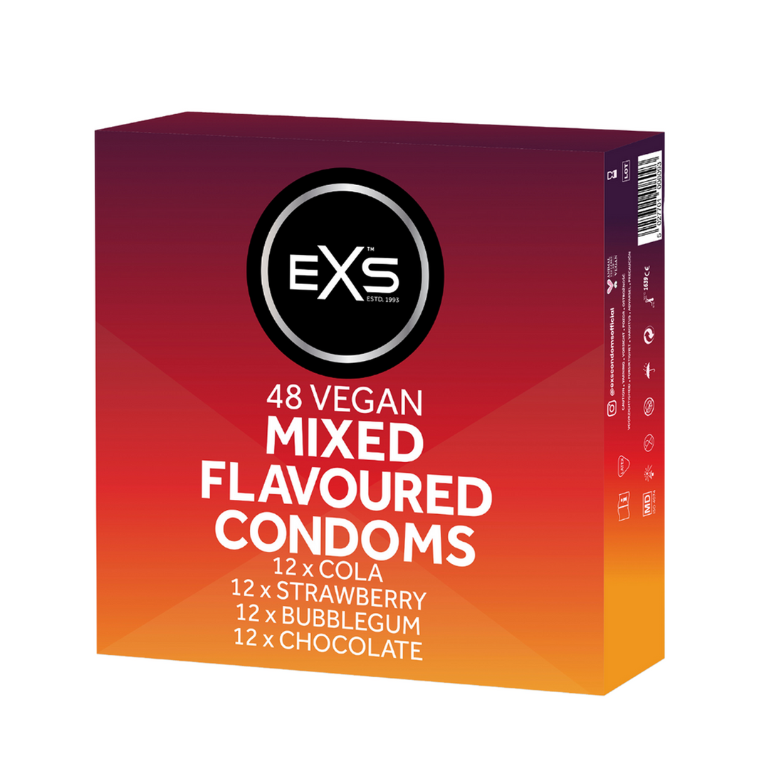 EXS Mixed Flavoured - Condoms - 48 Pieces