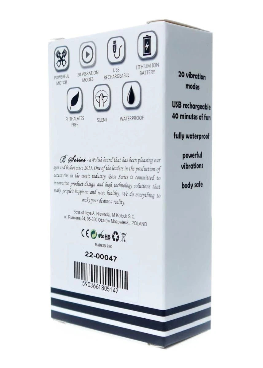 Stymulator - Vibrateur Gland Puissant Rechargeable USB 20 Fonctions - Or