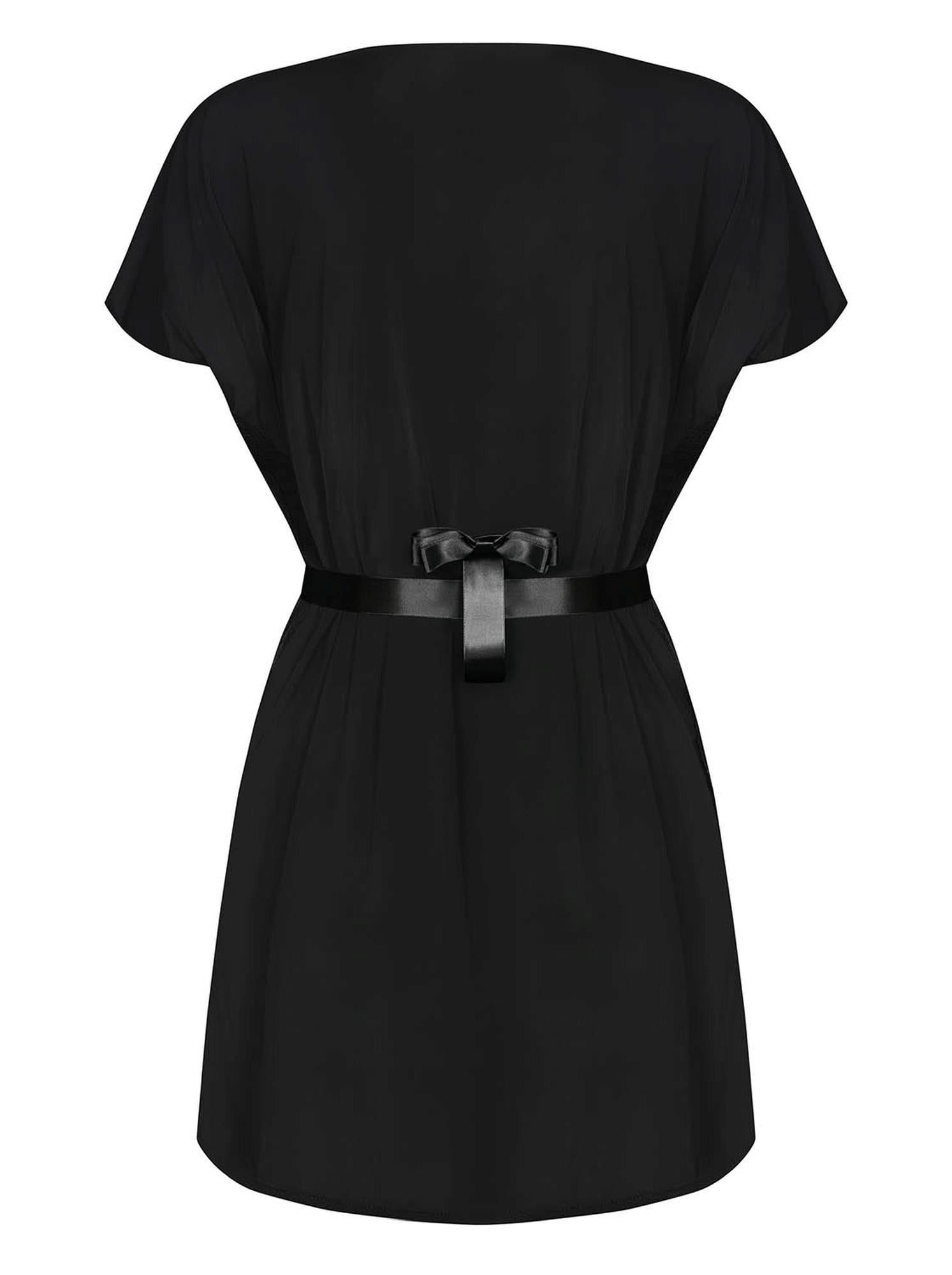 Bielizna-Diyosa Black Peignoir XXL