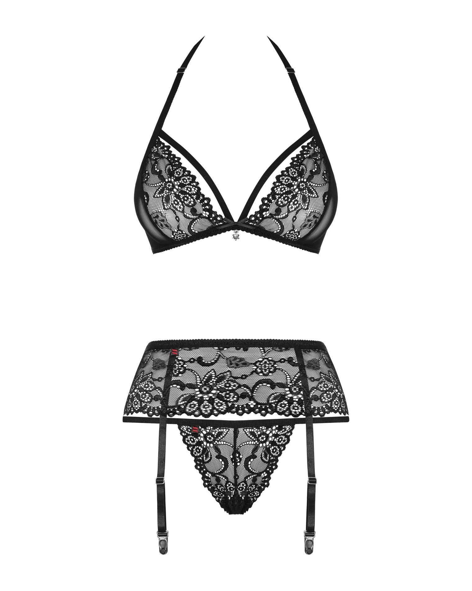 Underwear-838-SEG-1 3-piece set black S/M
