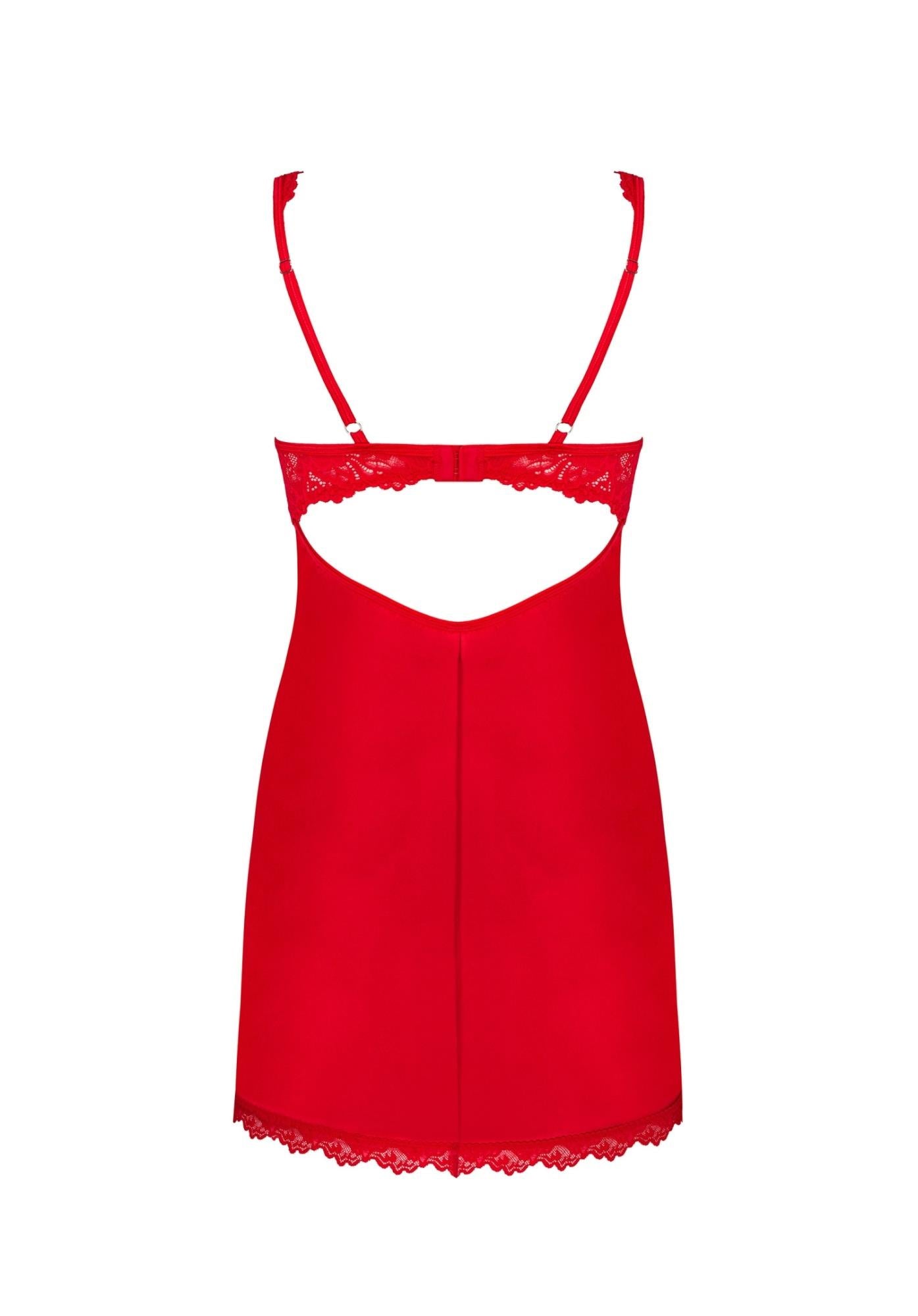 Bielizna-Amor Cherris chemise and thong S/M