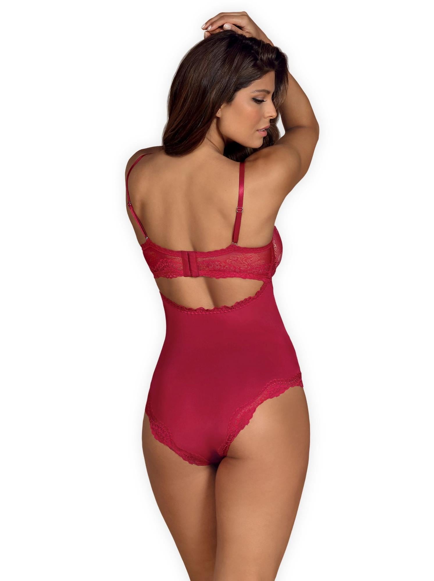 Lingerie - Rosalyne red bodysuit S/M