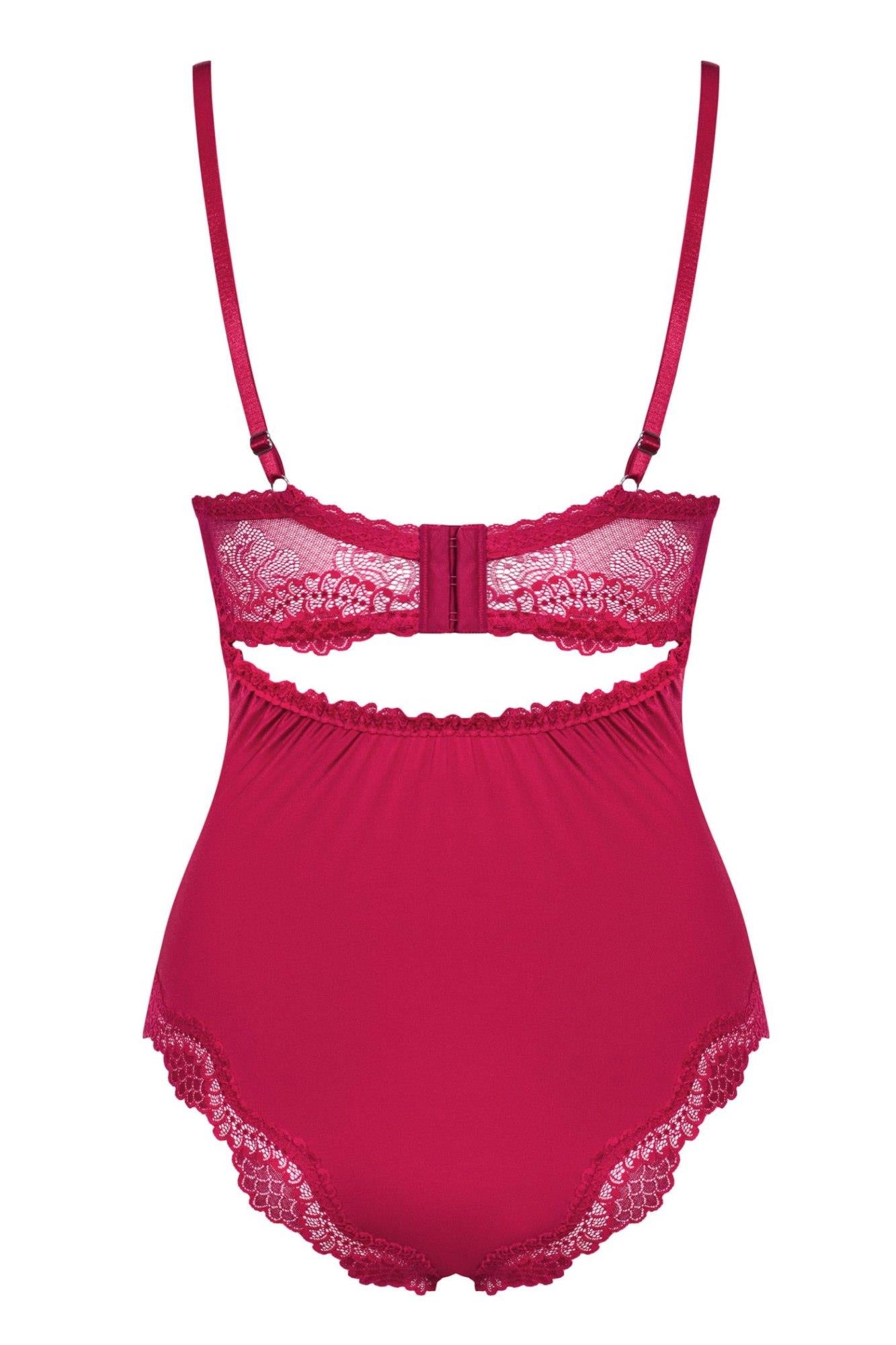 Bielizna-Rosalyne body czerwone  S/M
