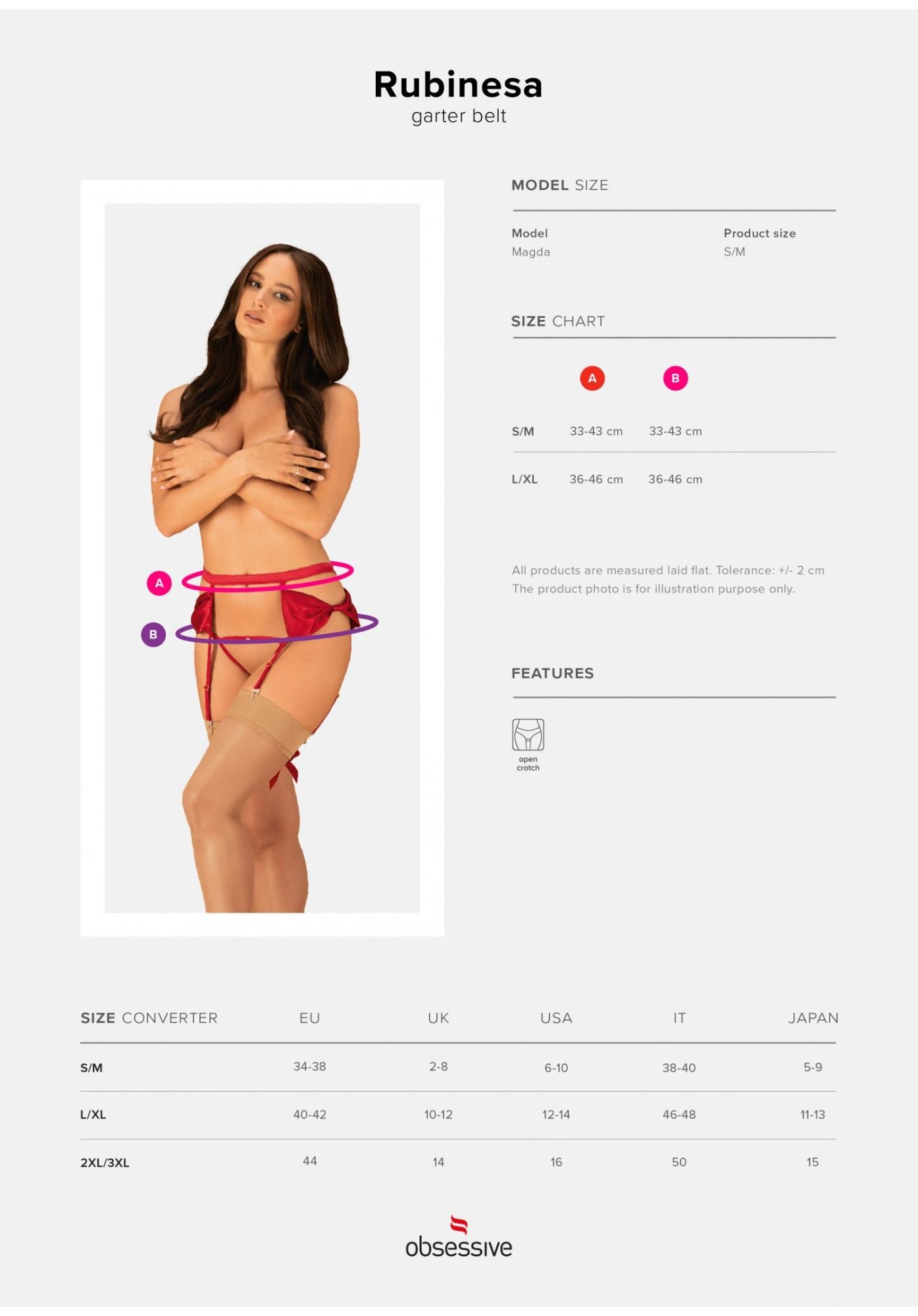 Bielizna-Rubinesa belt and thong S/M