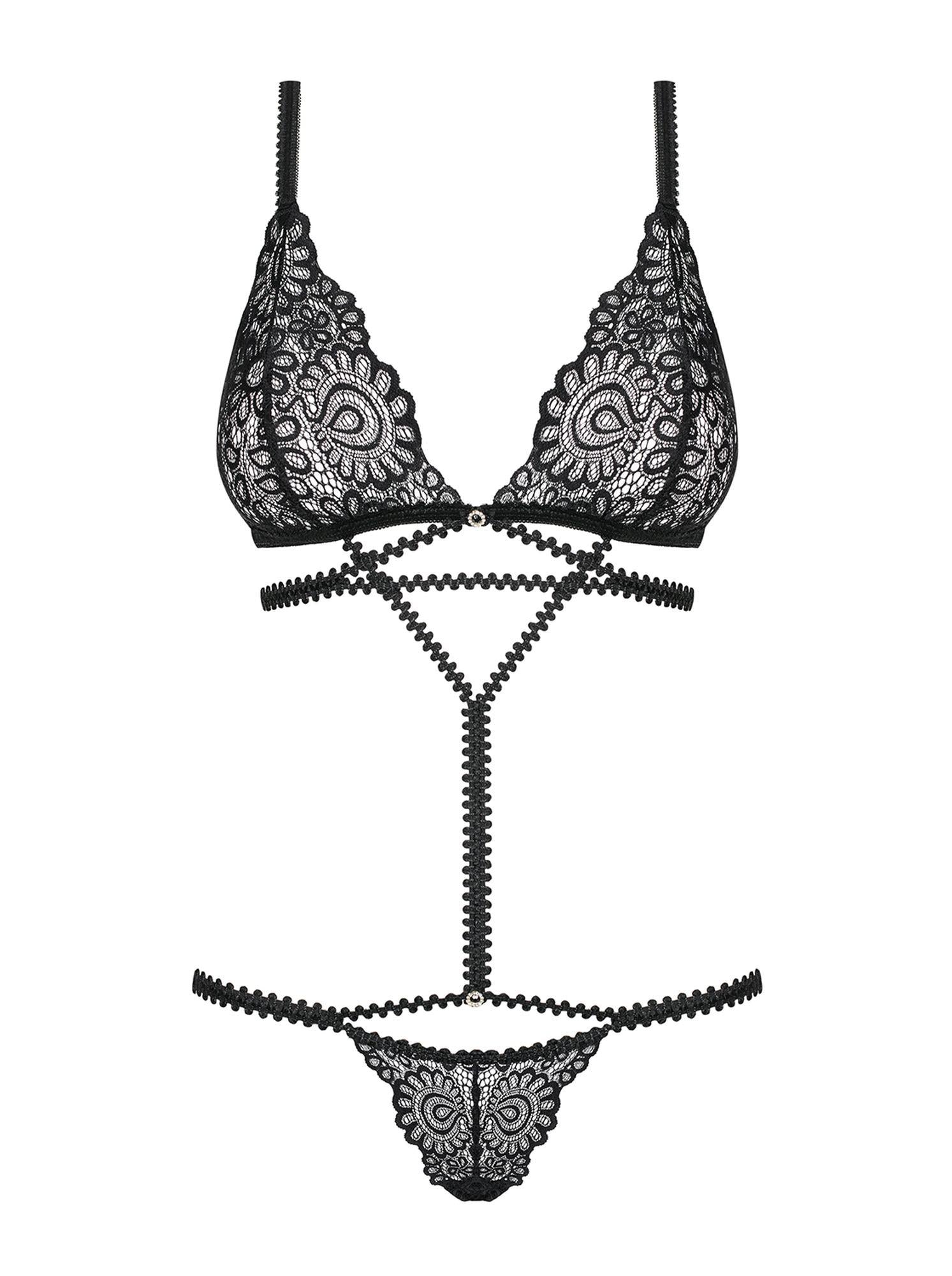 L/XL black Mixty body lingerie