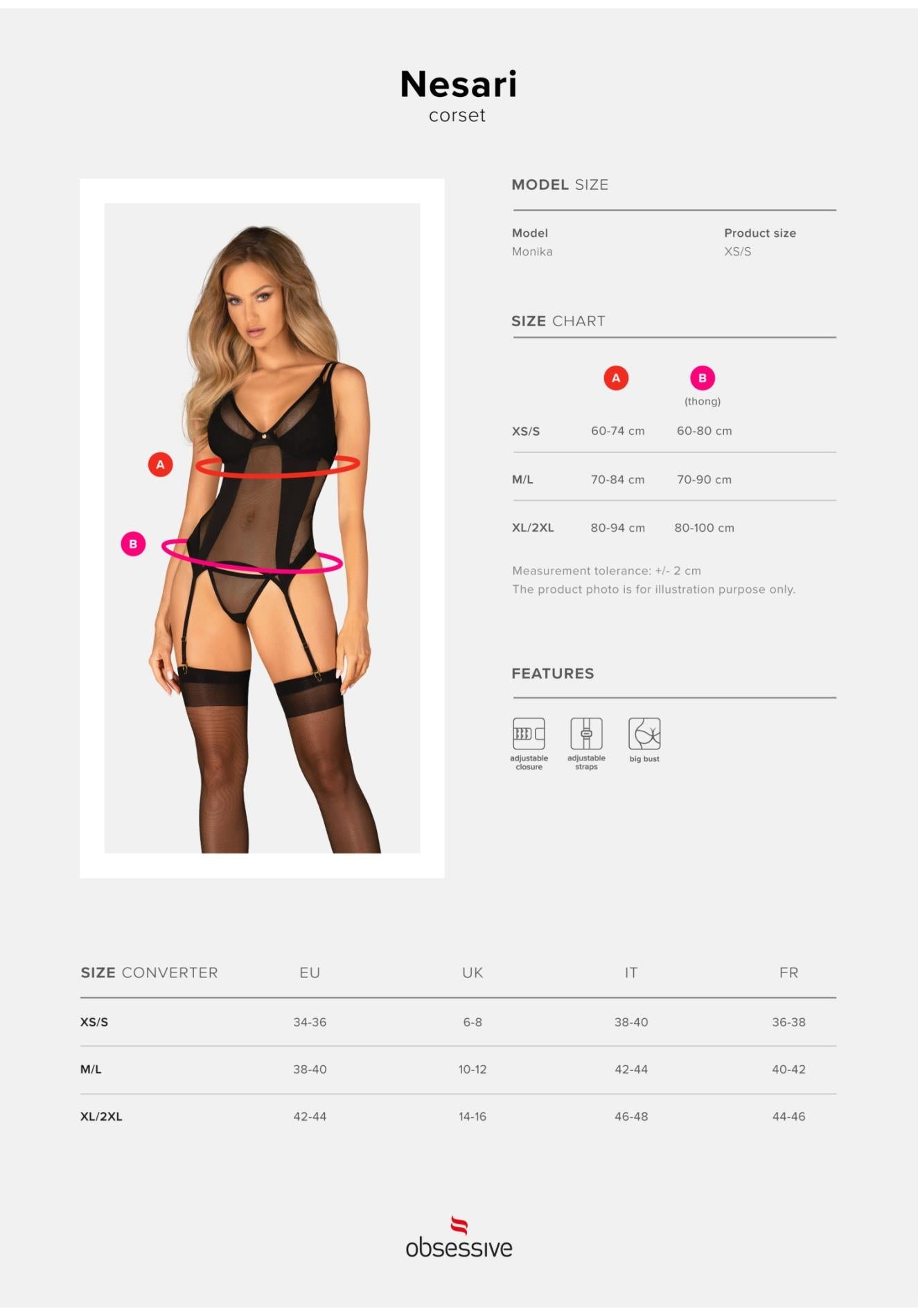 Corset et string Nesari XS/S