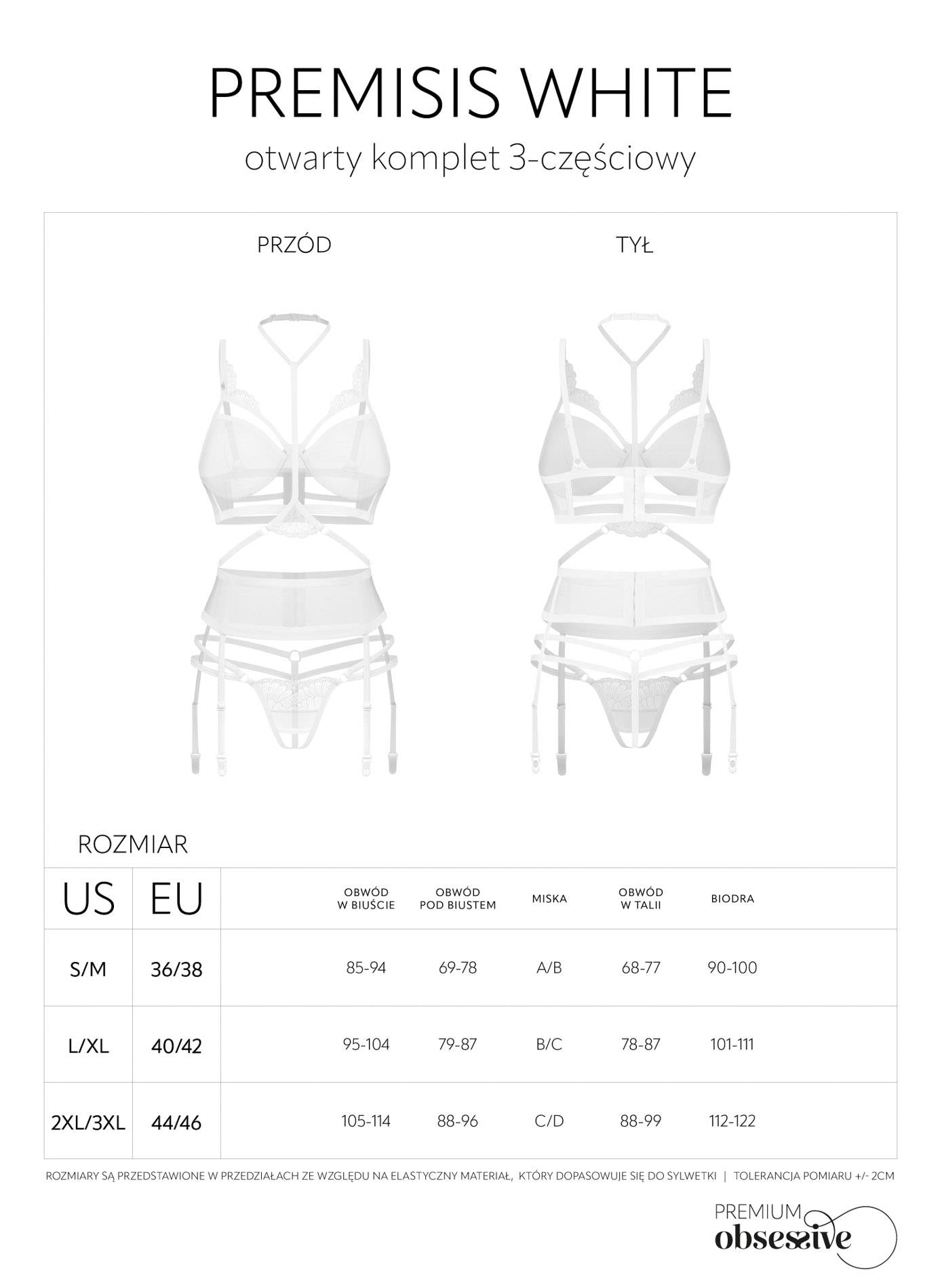 Premises White open 3-piece set S/M