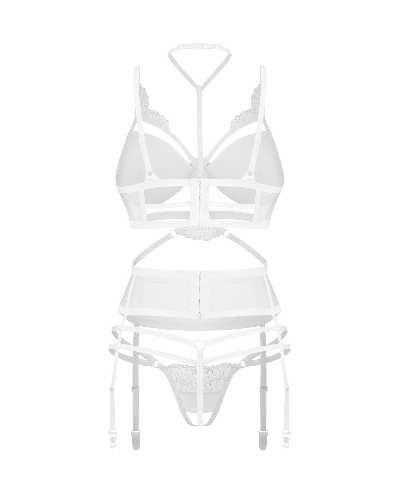 White Premisis open 3-piece set 2XL/3XL