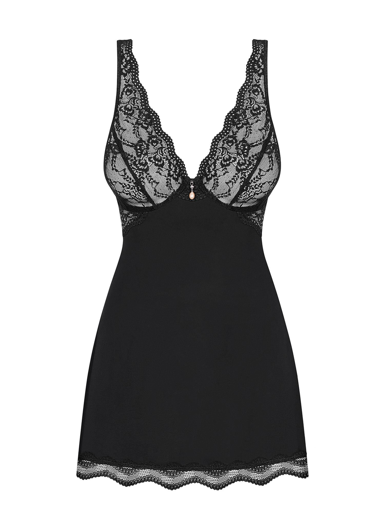 Lingerie-Luvae babydoll and thong Black S/M