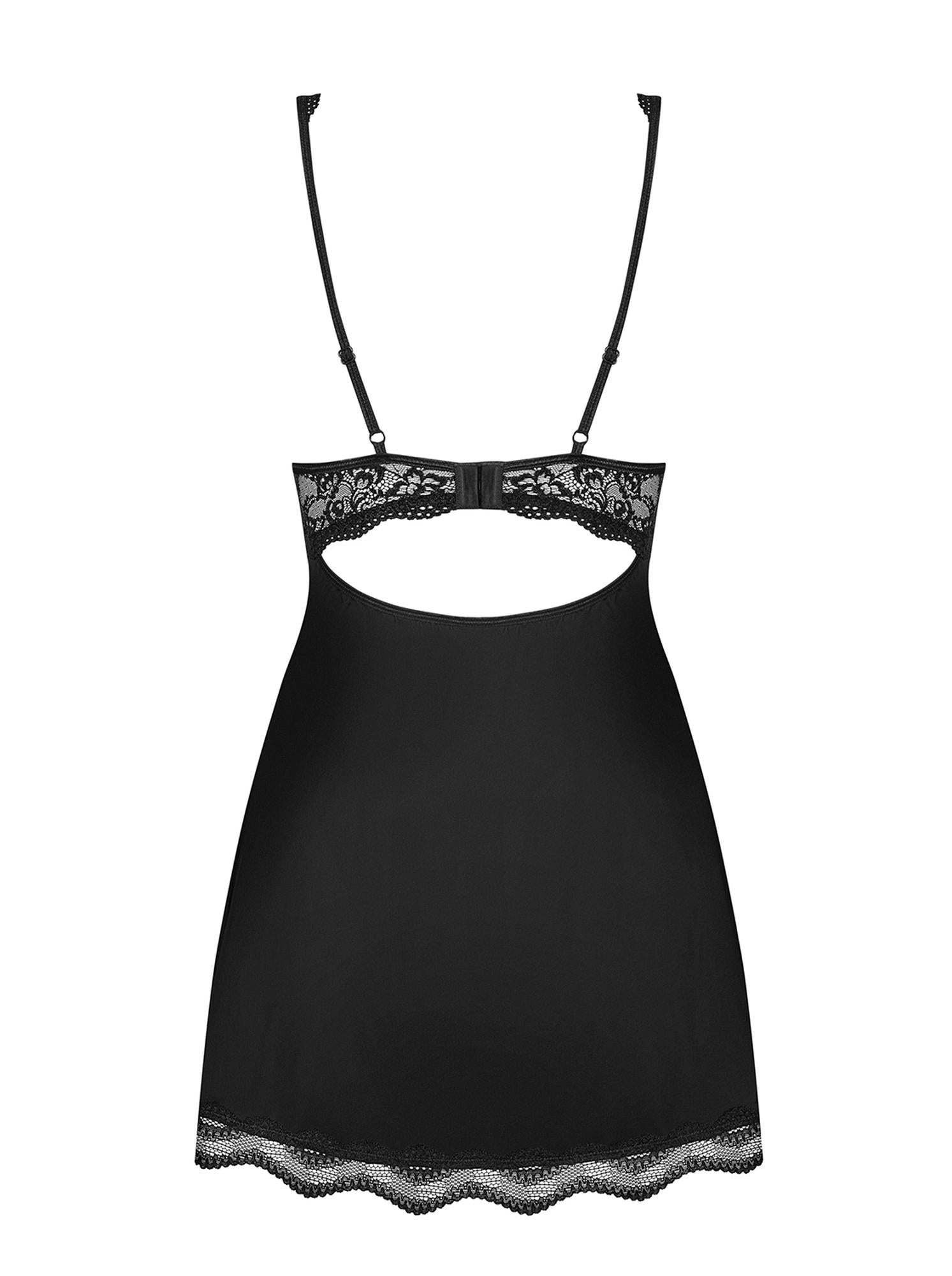 Lingerie-Luvae babydoll and thong black XXL