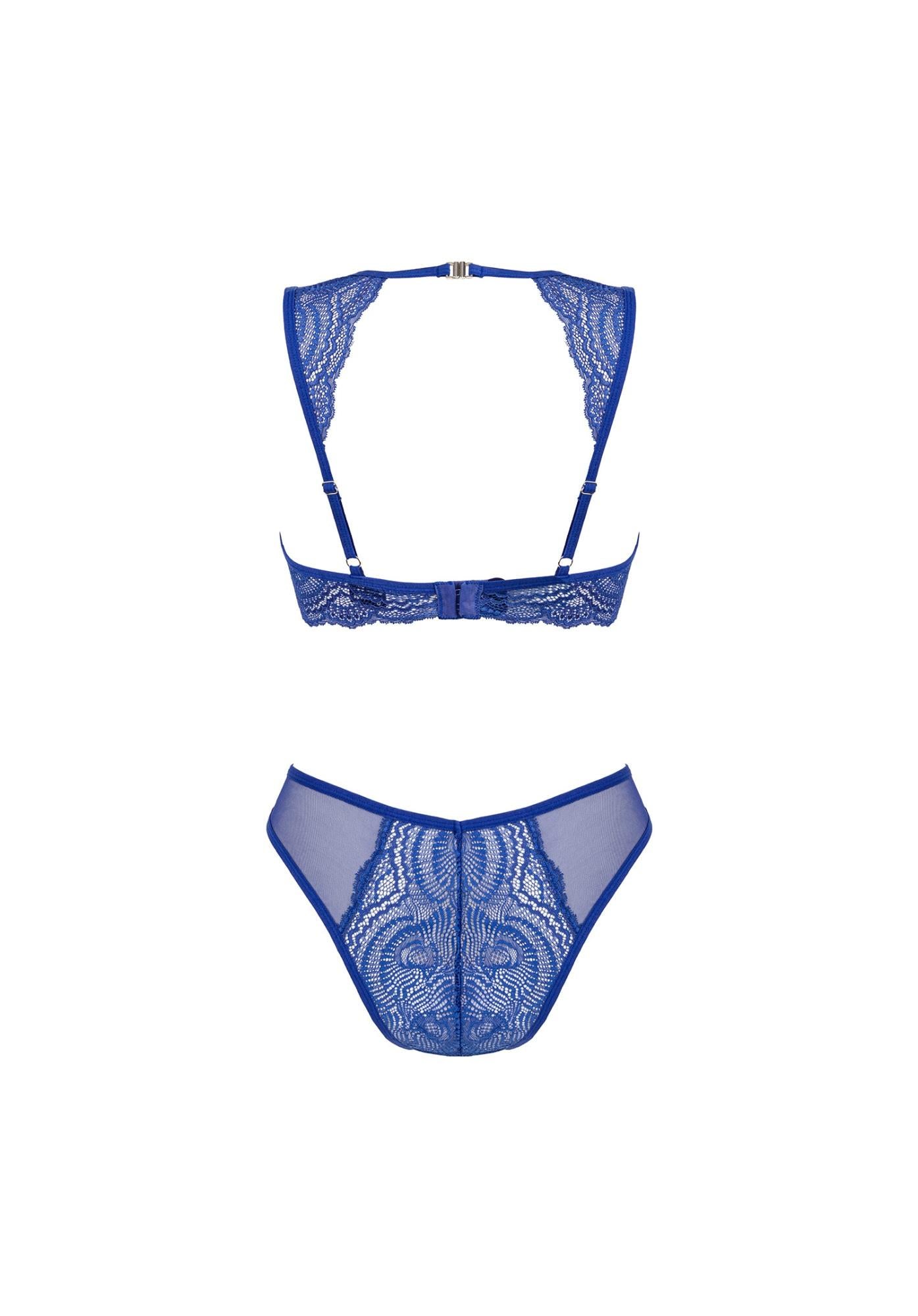 Lingerie-Giselia ensemble 2 pièces bleu XS/S