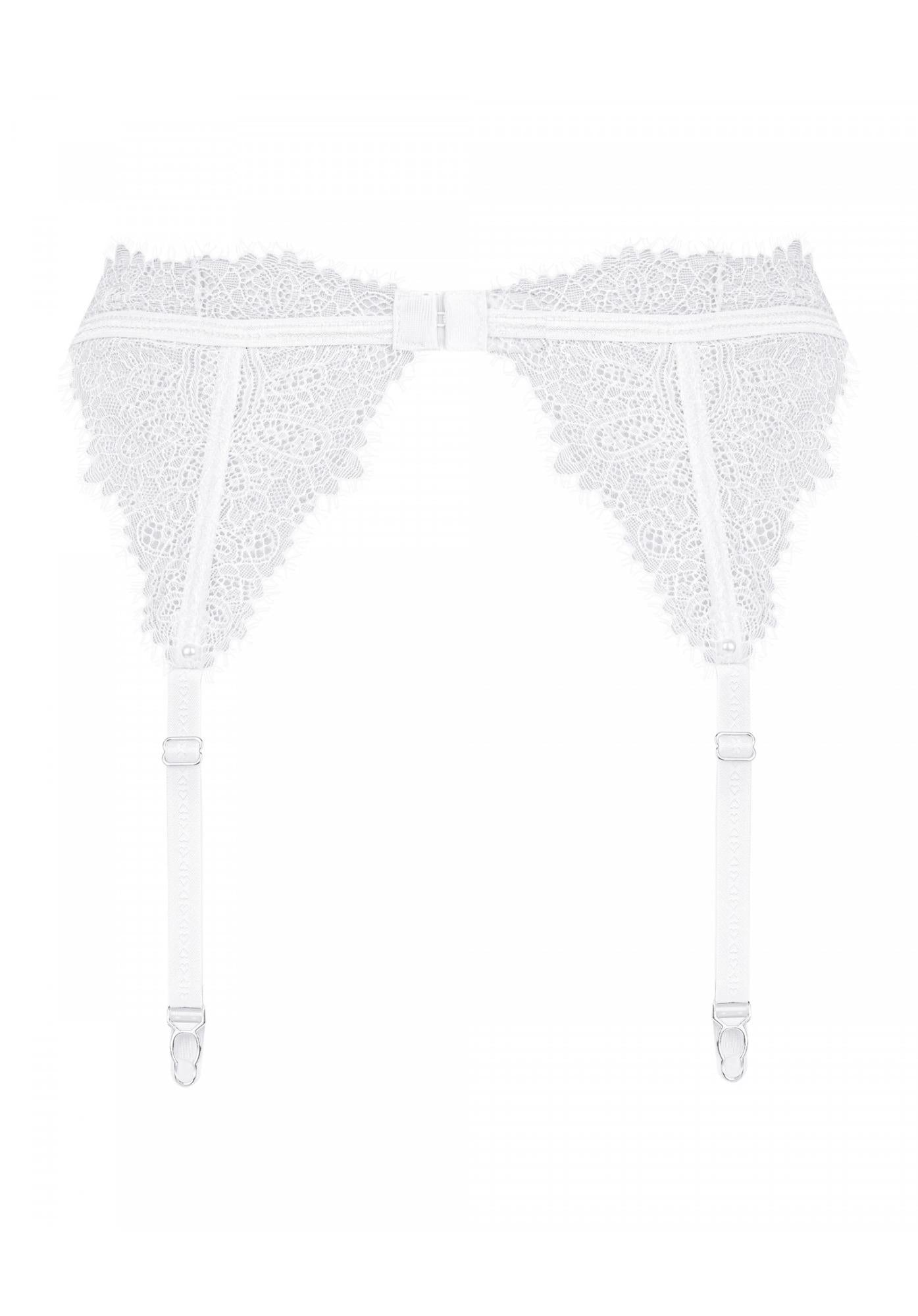 Lingerie-Bianelle garter belt white L/XL