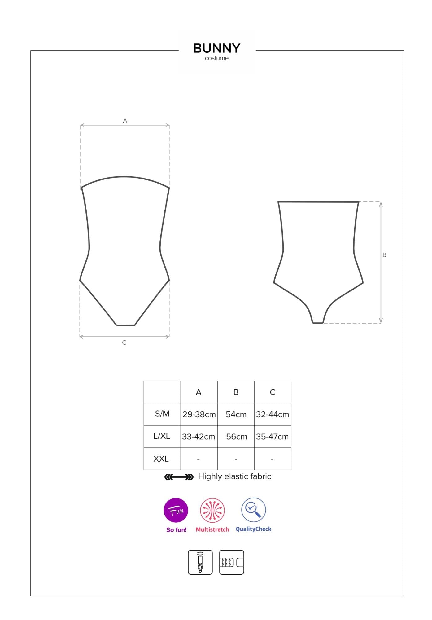 Lingerie-Costume de lapin L/XL