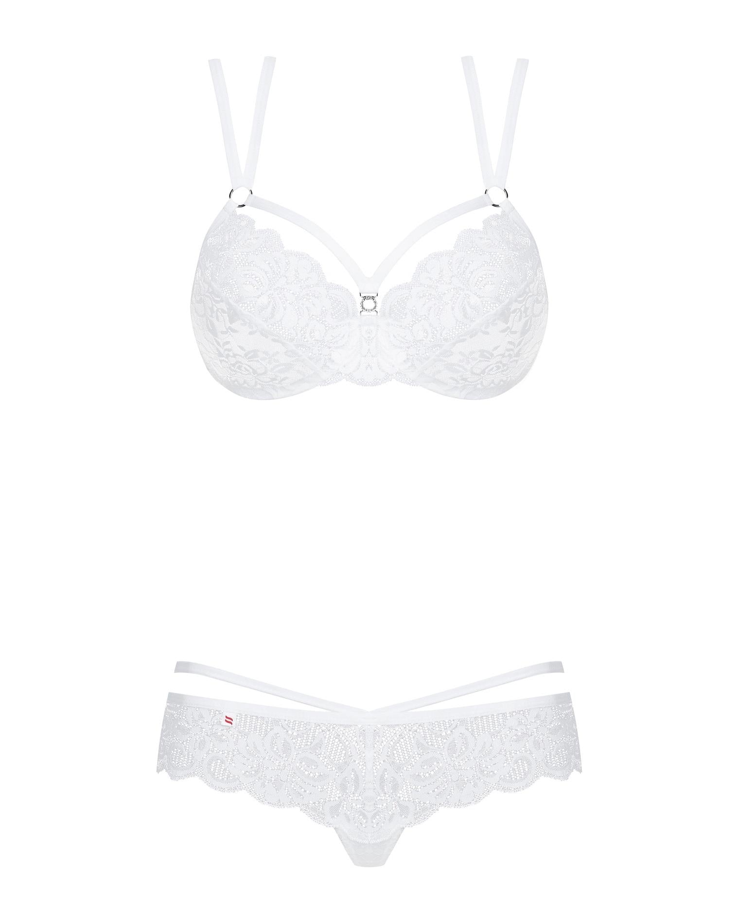 Lingerie-860-SET-2 ensemble 2 pièces blanc S/M