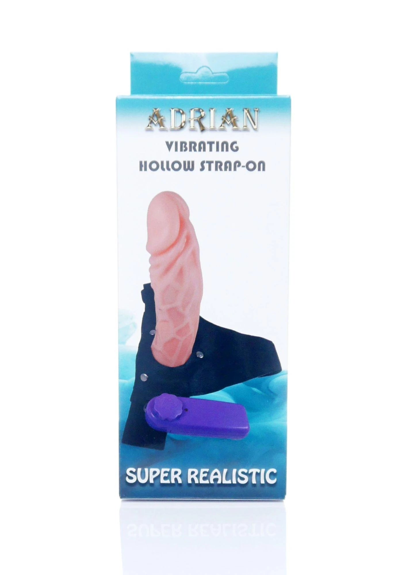 Hollow Strap-on Adrian vibrating