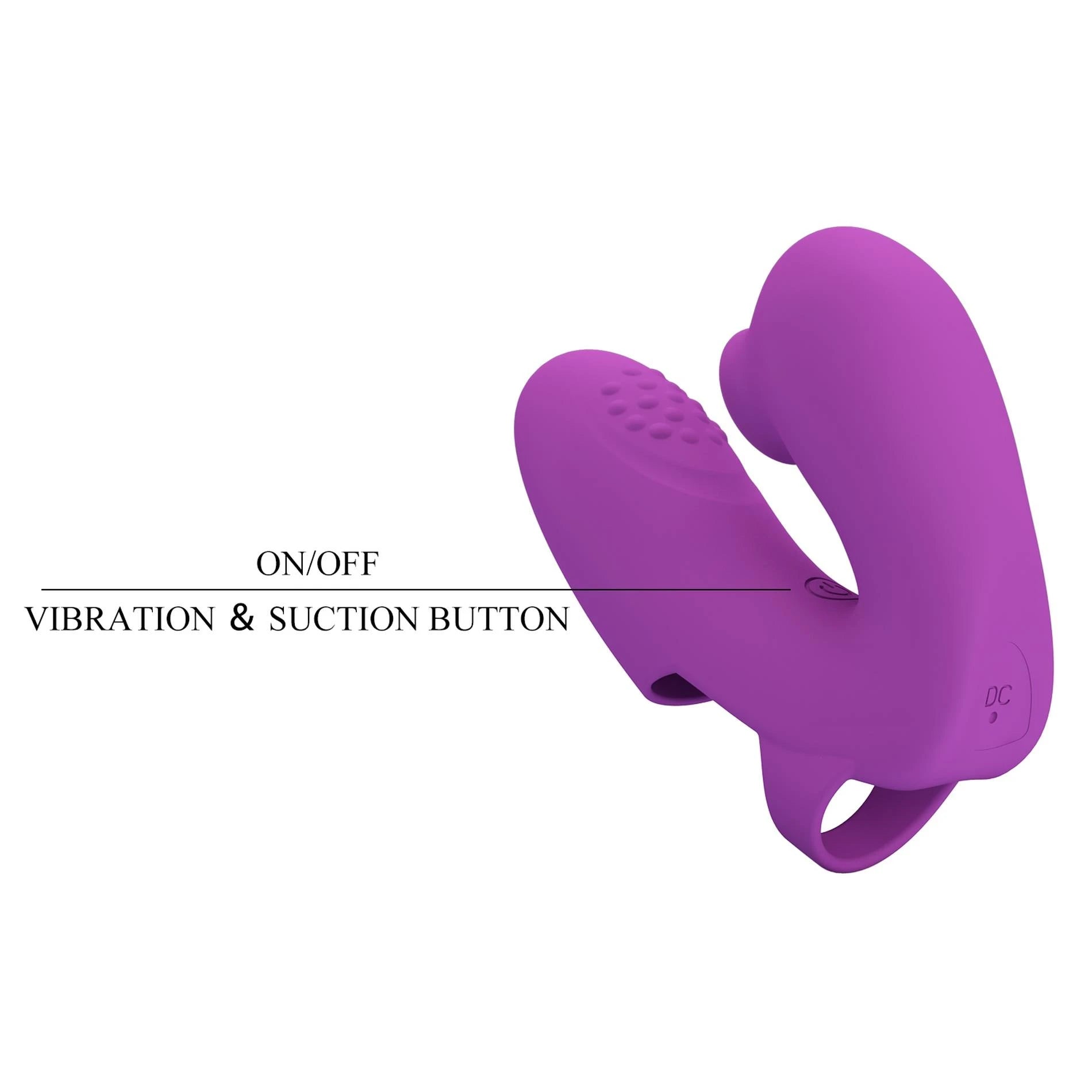 PRETTY LOVE - Super Finger ATHENA Violet, 7 fonctions de vibration 7 fonctions de pulsation Fonction mémoire