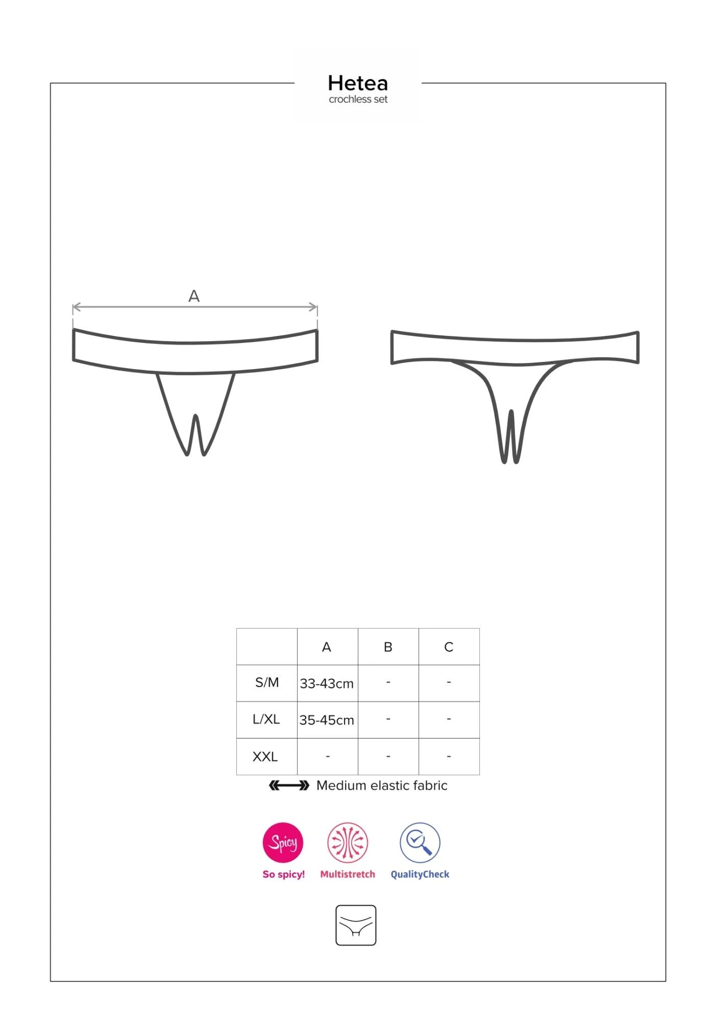 Lingerie-Hetea ensemble 3 pièces rouge L/XL