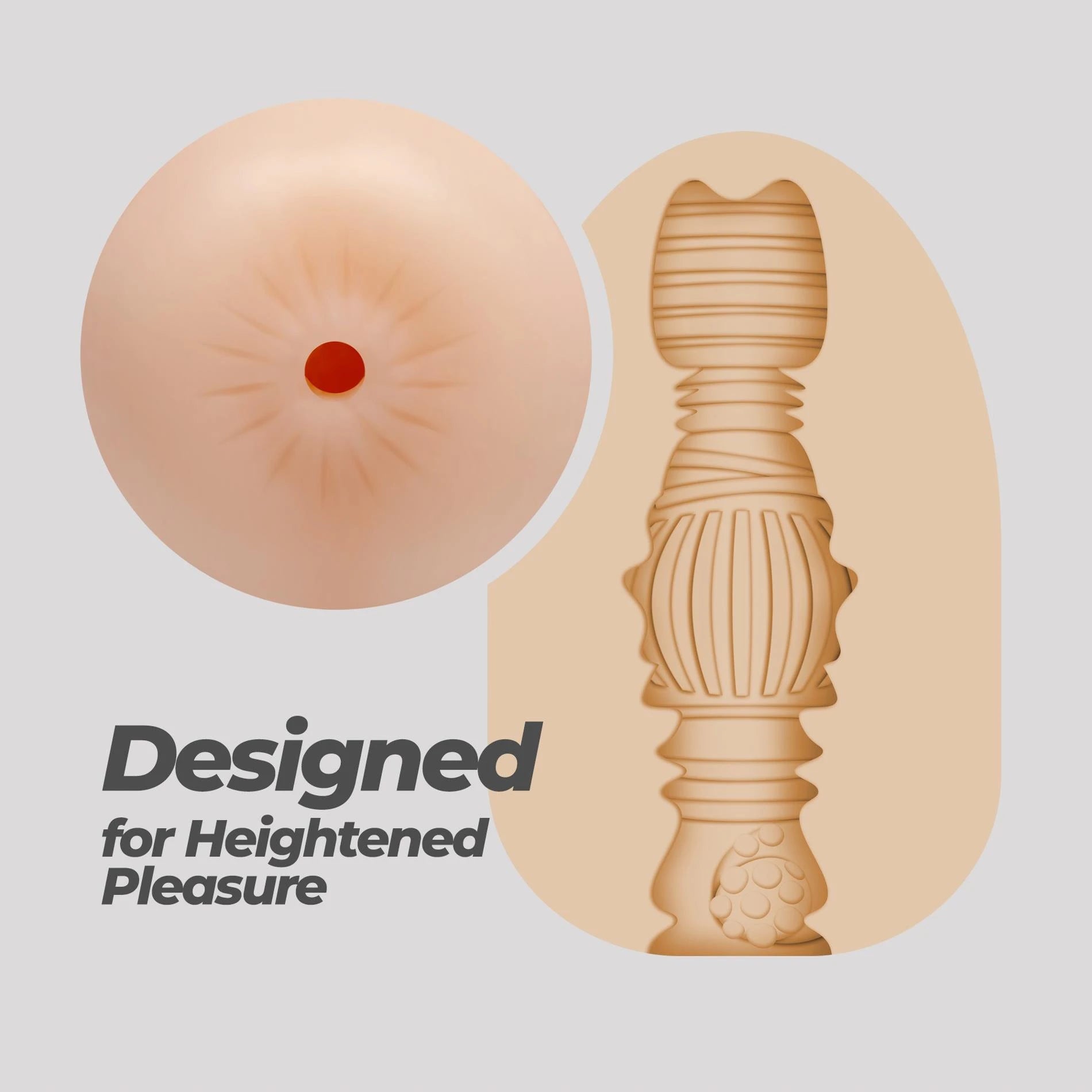 Ezy Egg - Masturbator Egg - Anal - Yellow