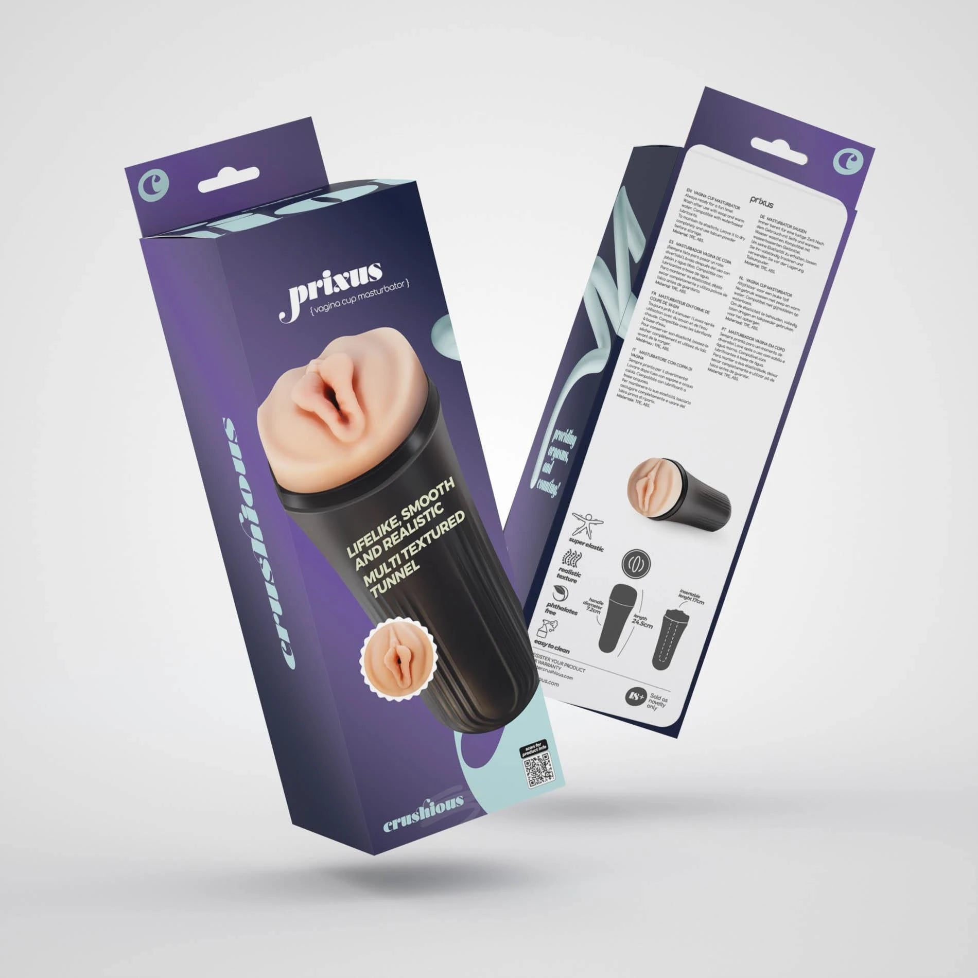 Prixus - Ultra-Realistic Pussy Case Stroker