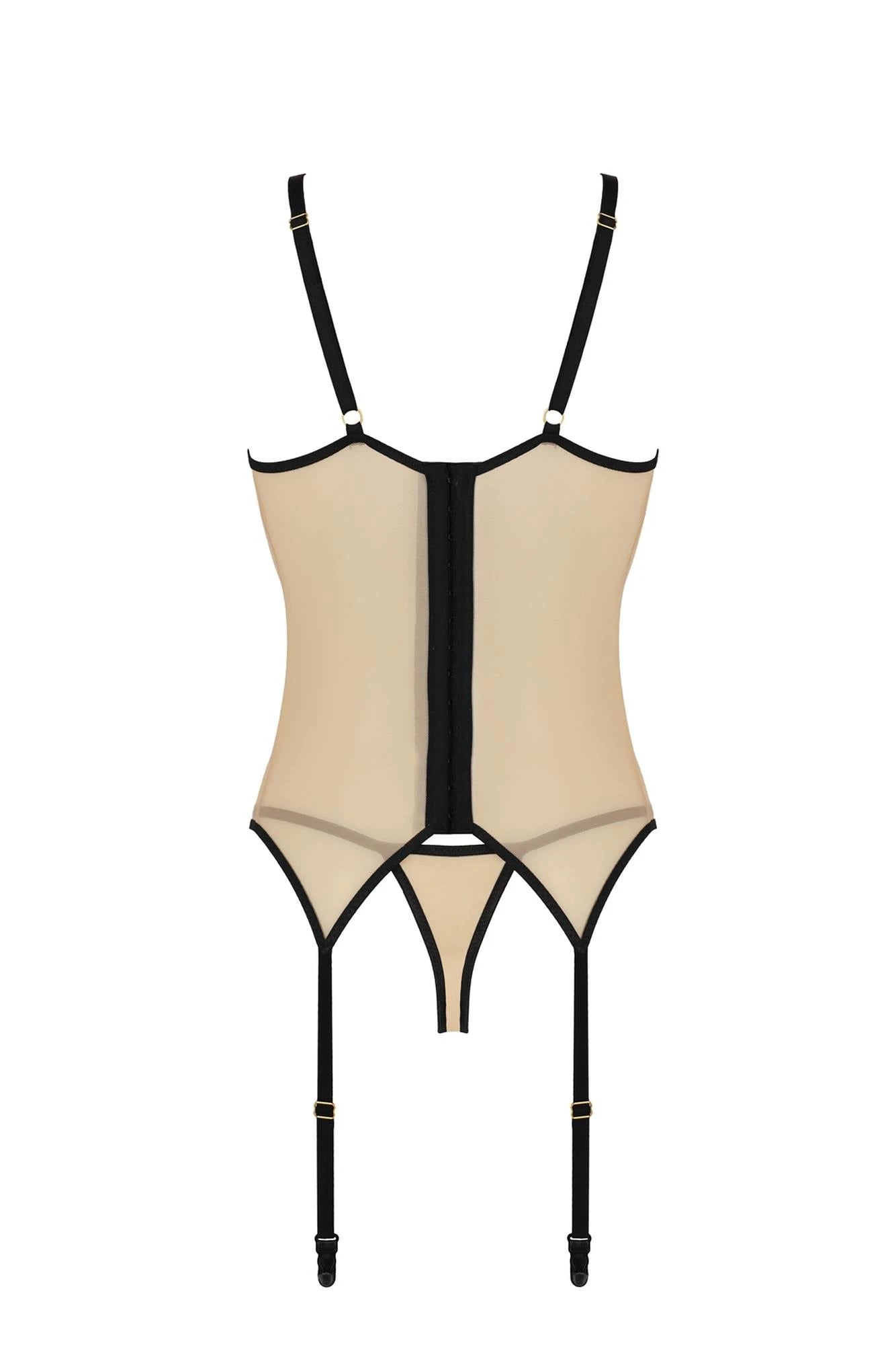 Underwear-DAISY CORSET beige S/M
