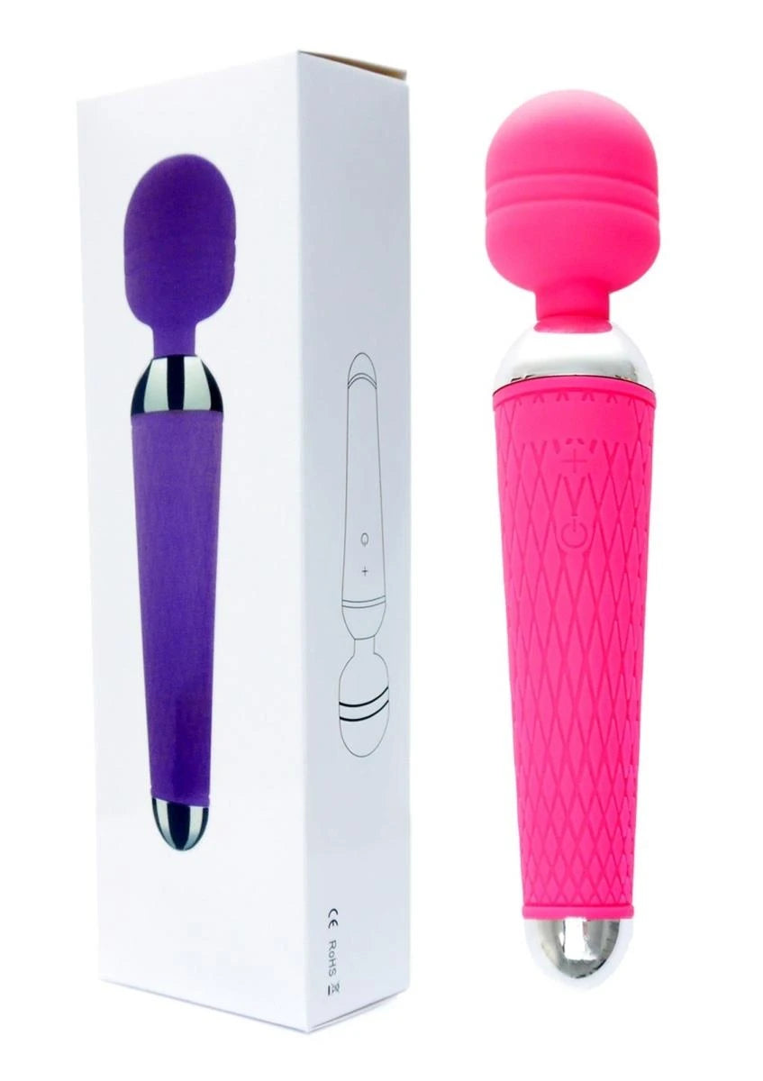 Stymulator-Masseur Power Wand USB Rose 10 fonctions