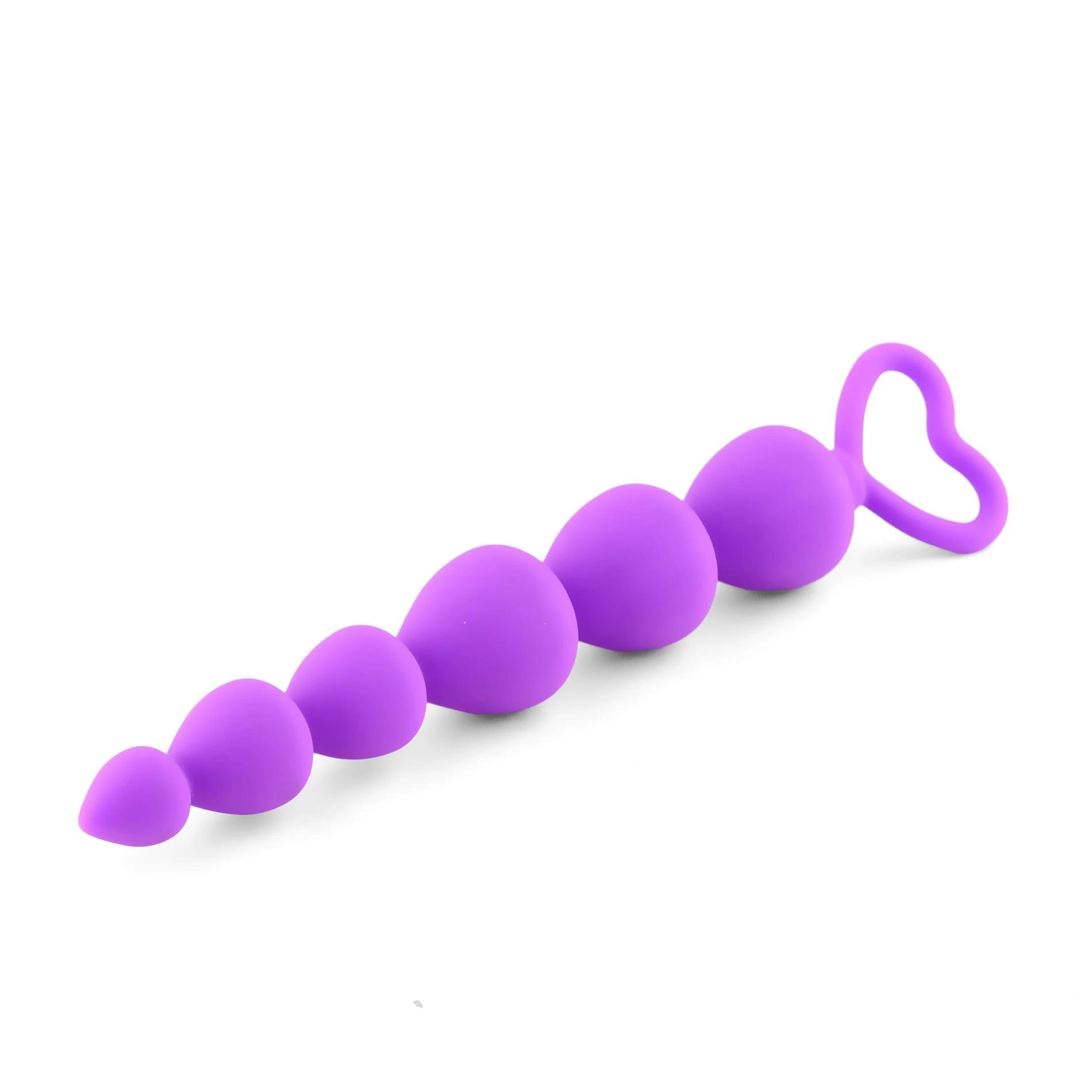 Perles Anal cœur violet