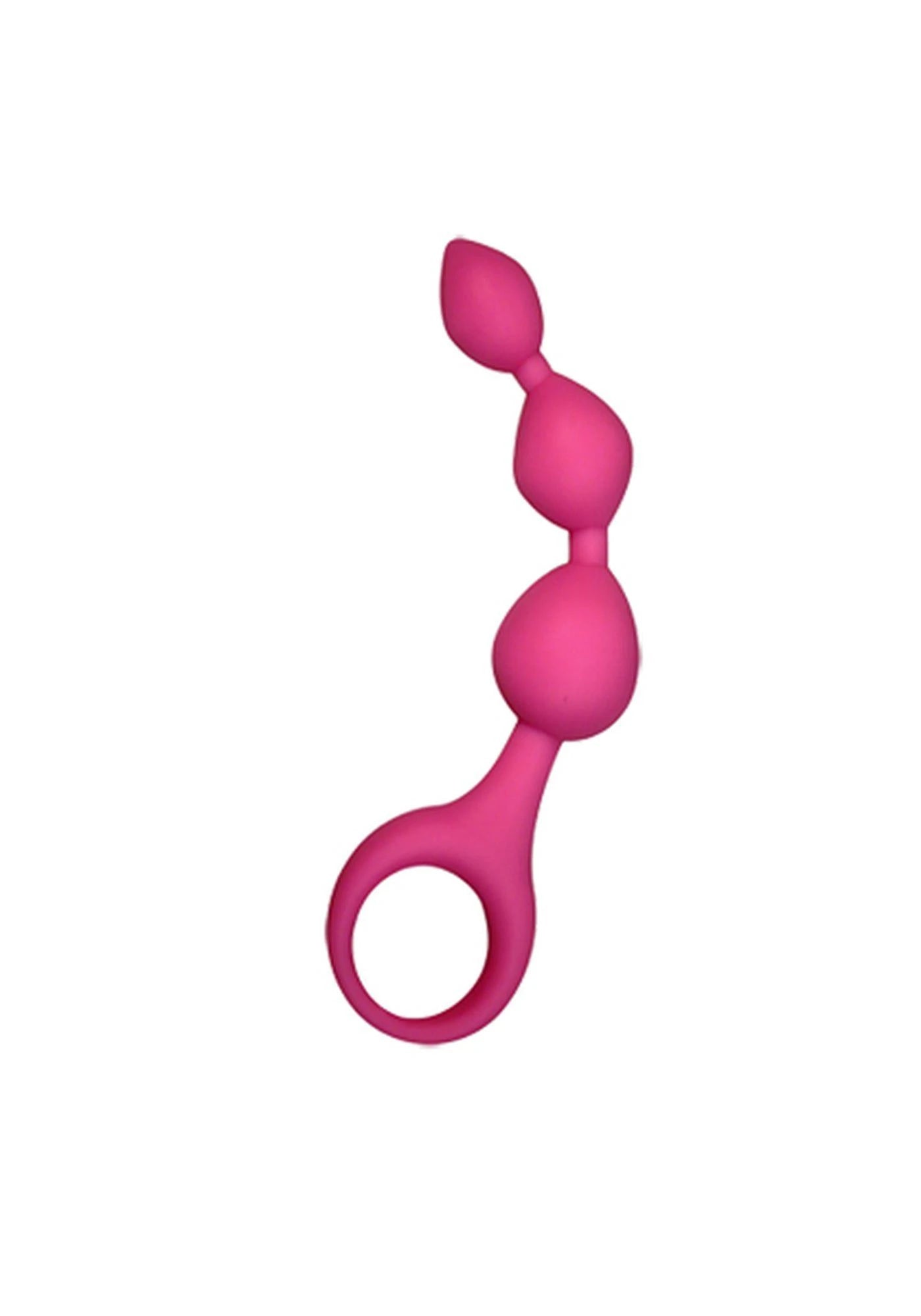 Plug/boules - Article d'aide - Dildo Silic. Triball. Amuse-G. Rose