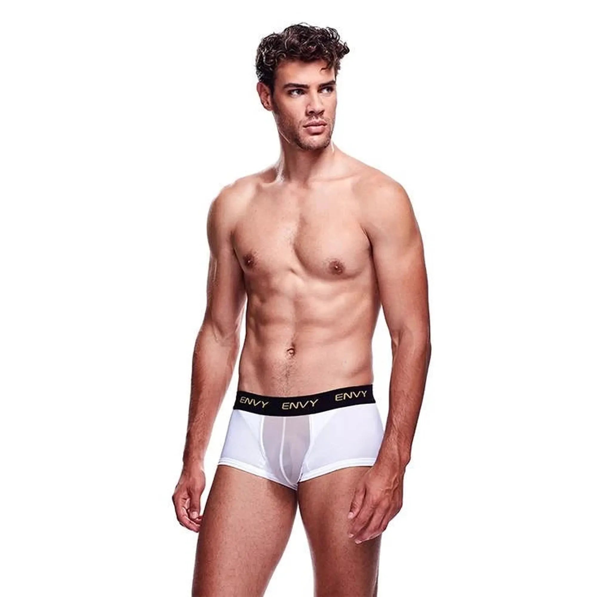 BOXER COURT EN MESH ENVY BLANC, S/M