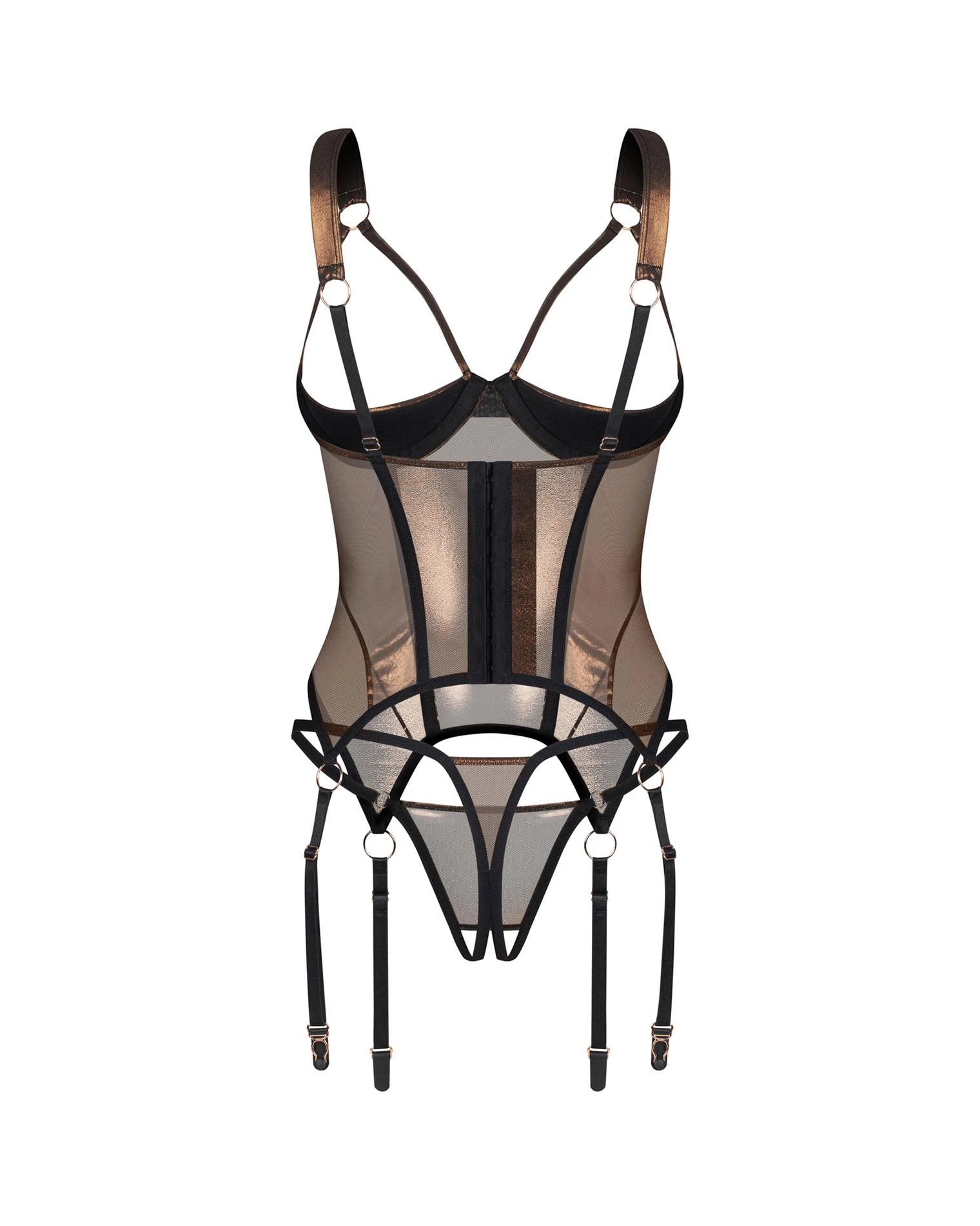 Soranna corset et string ouvert S/M