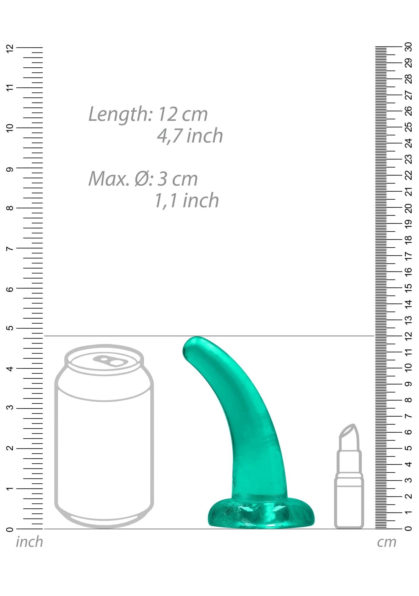 Gode non réaliste à ventouse - 4,5 po / 11,5 cm