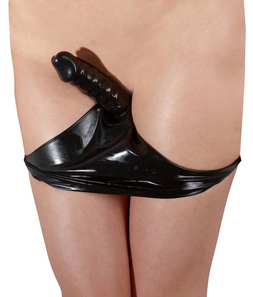Slip en latex à motif gode S