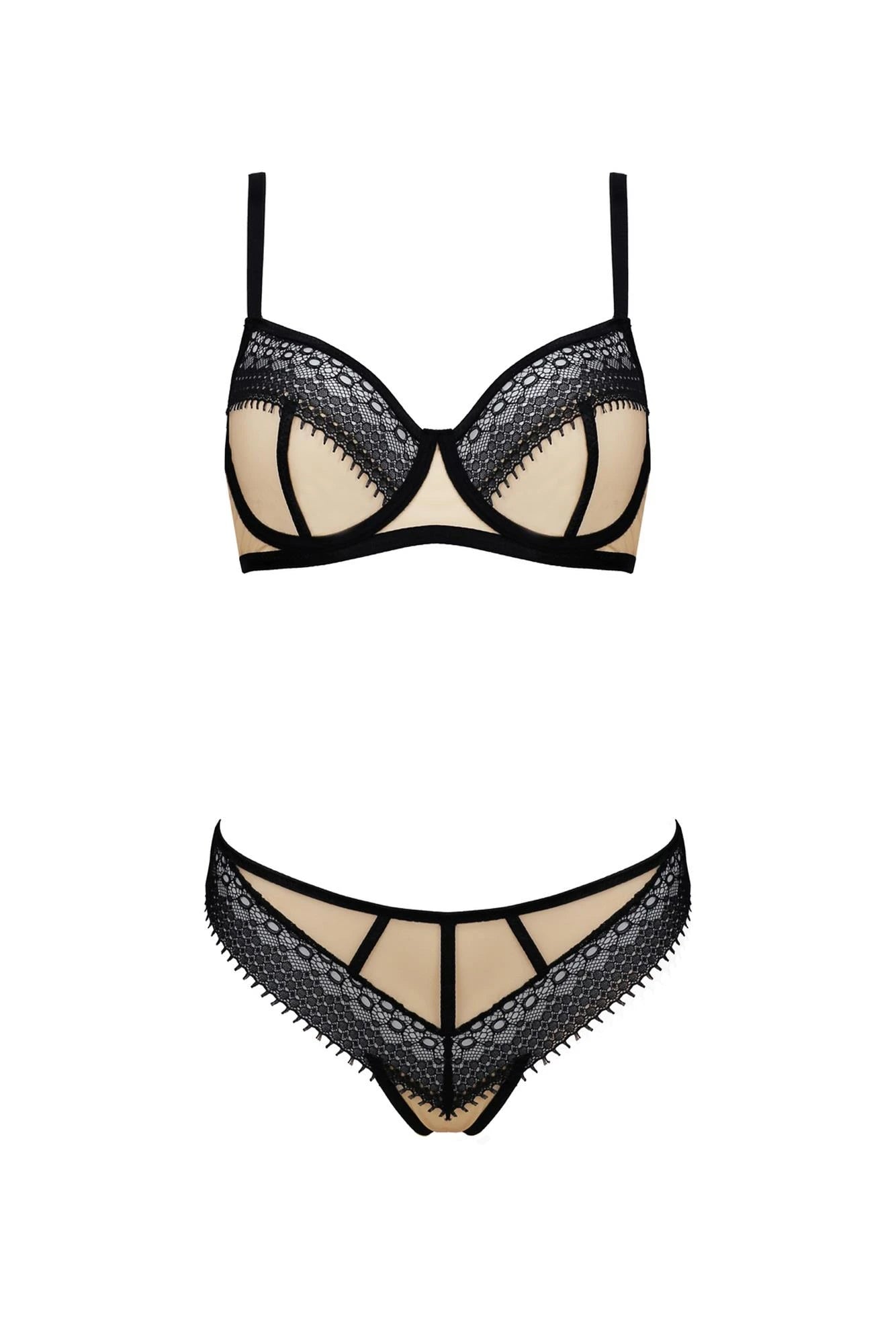 Bielizna-DENERYS BIKINI beige L/XL