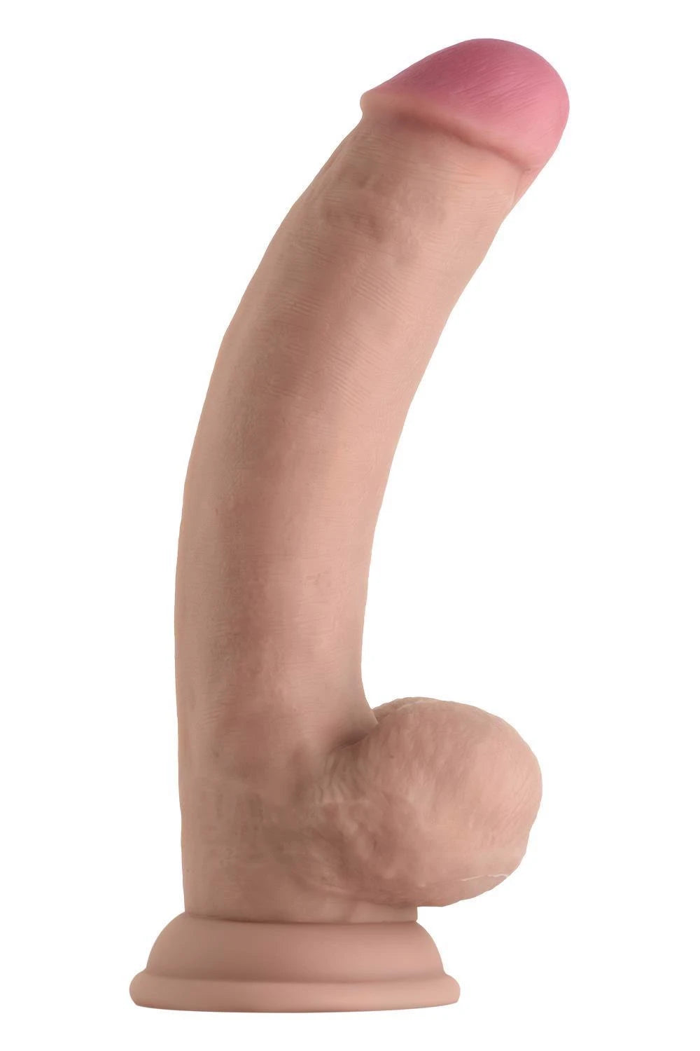 SHAFT MODEL C 8.5 INCH LIQUIDE SILICONE DONG WITH BALLS PINE