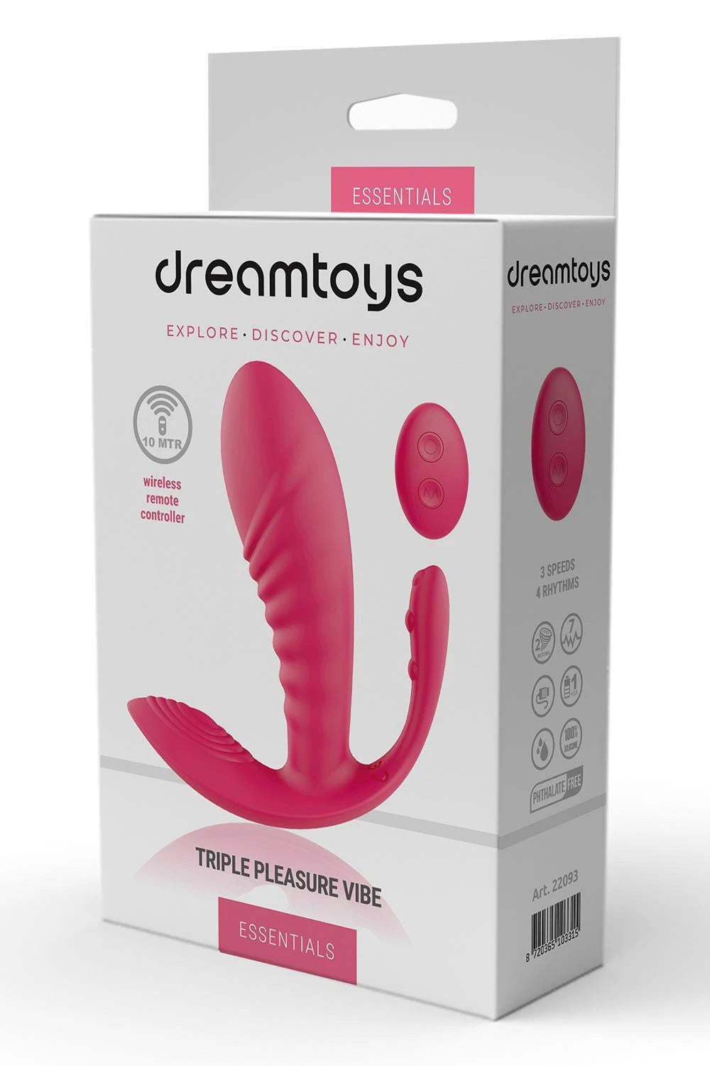 ESSENTIALS TRIPLE PLEASURE VIBE ROSE