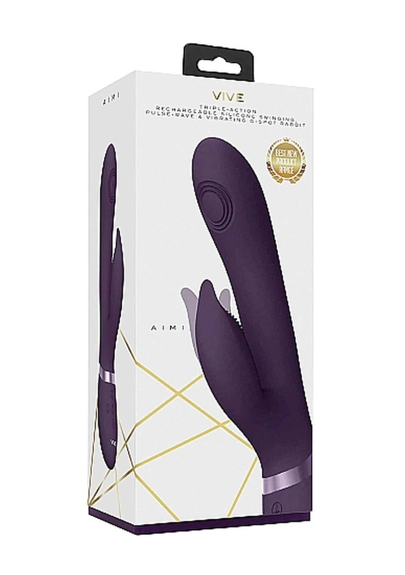 Aimi - Pulse Wave  Vibrating G-Spot Rabbit - Purple