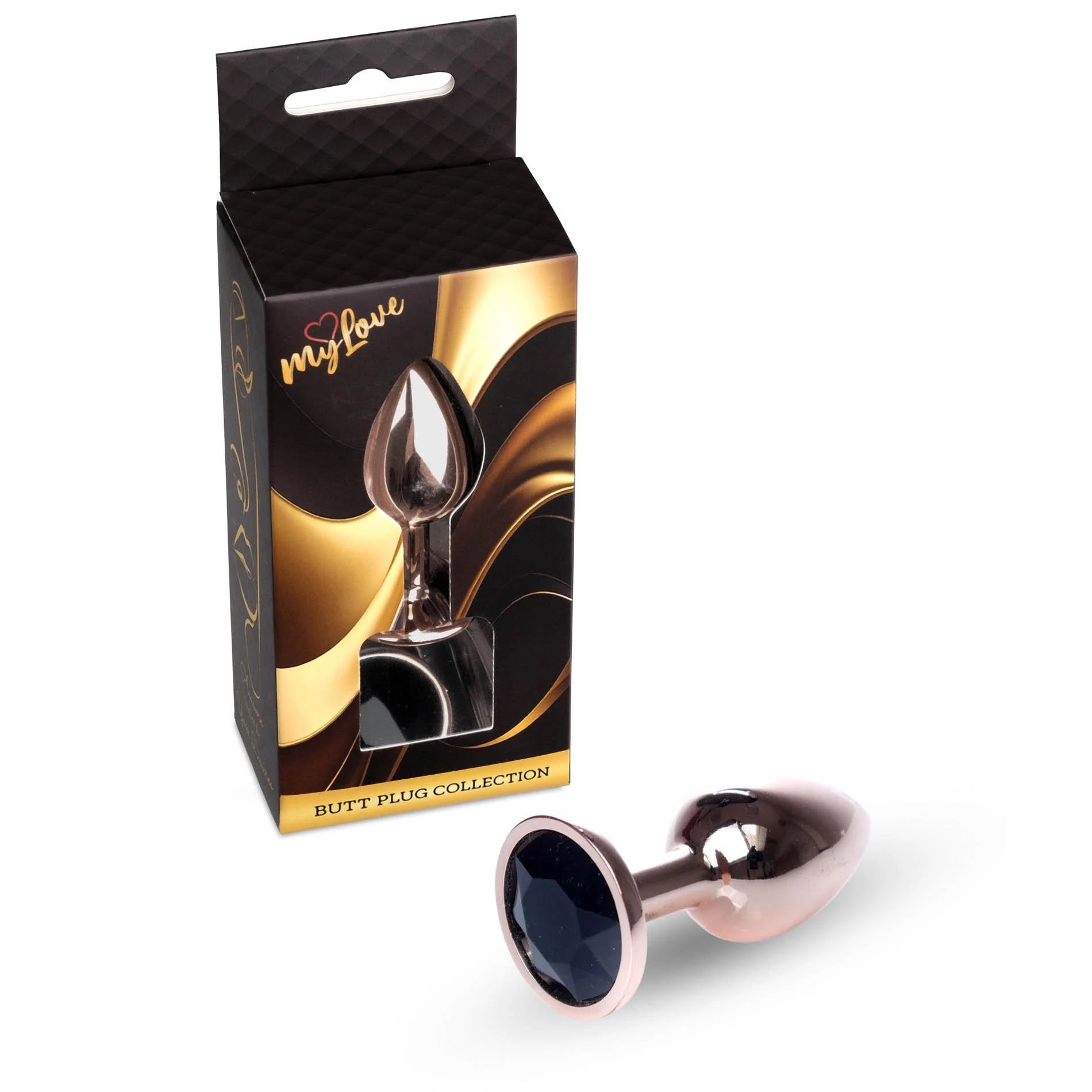MyLove Toys - Bijoux PLUG or rouge - Noir