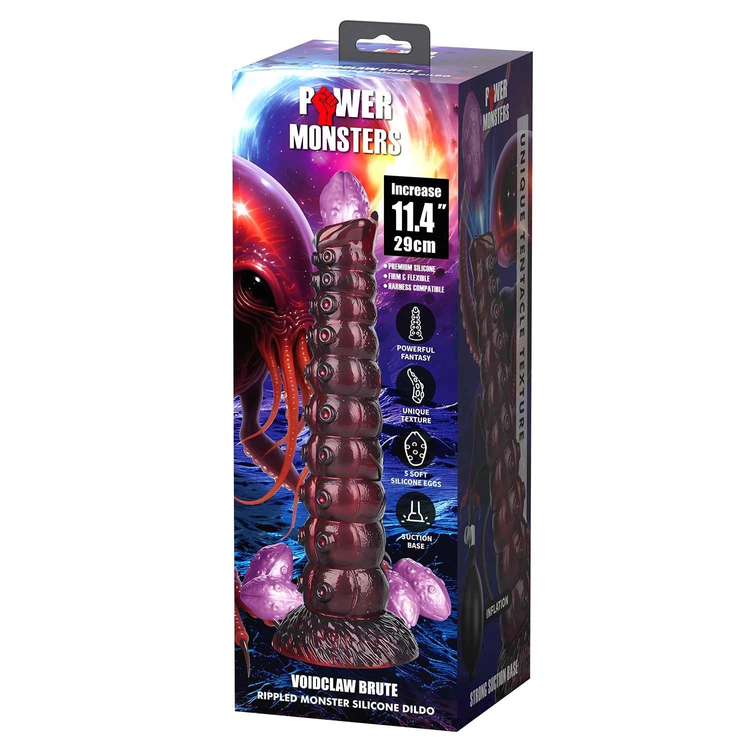 Power Monsters Voidclaw Brute – Godemiché Monstre en Silicone Ondulé de 29 cm