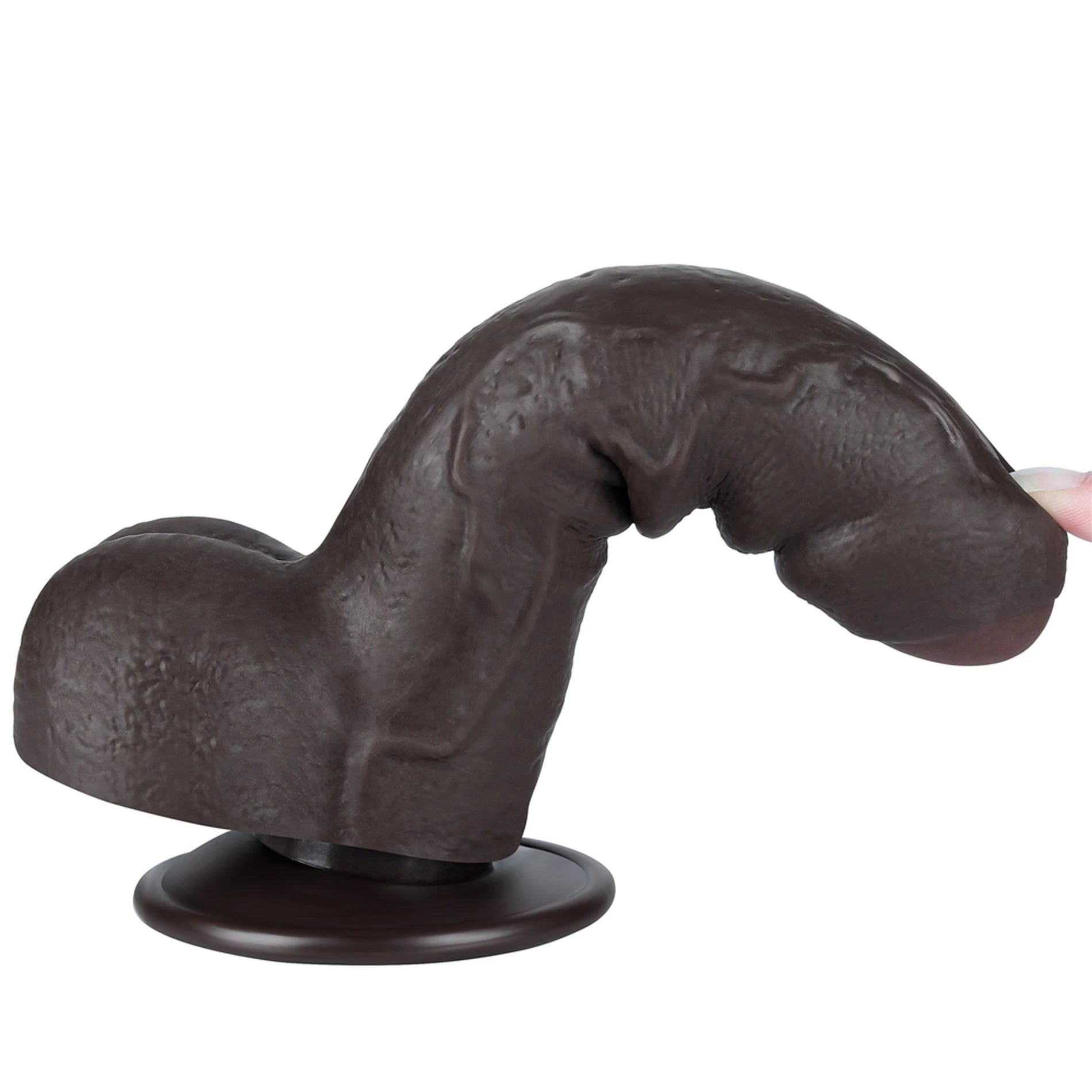 7'' Sliding Skin Dual Layer Dong Noir