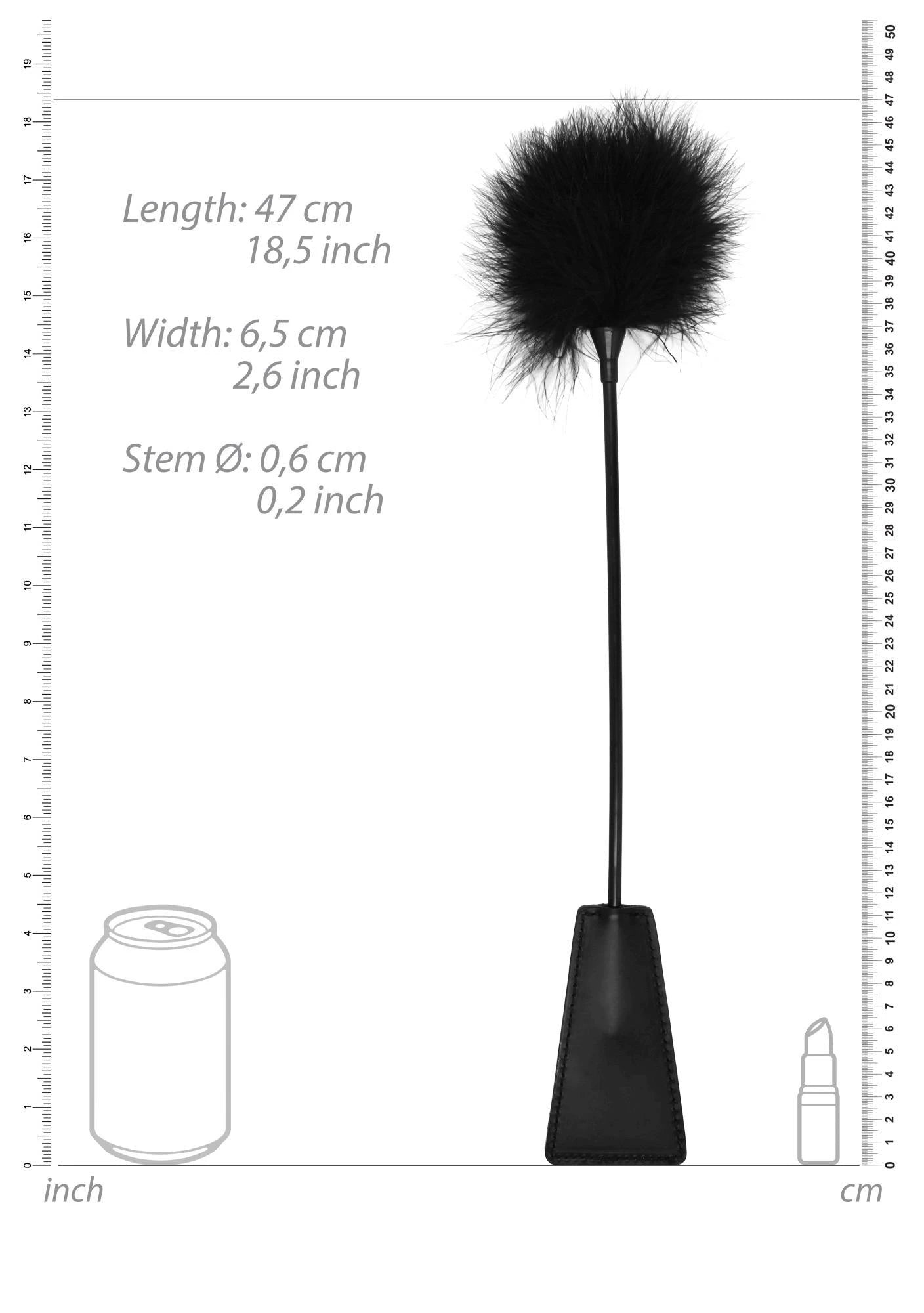 Crop with Tickle Feather